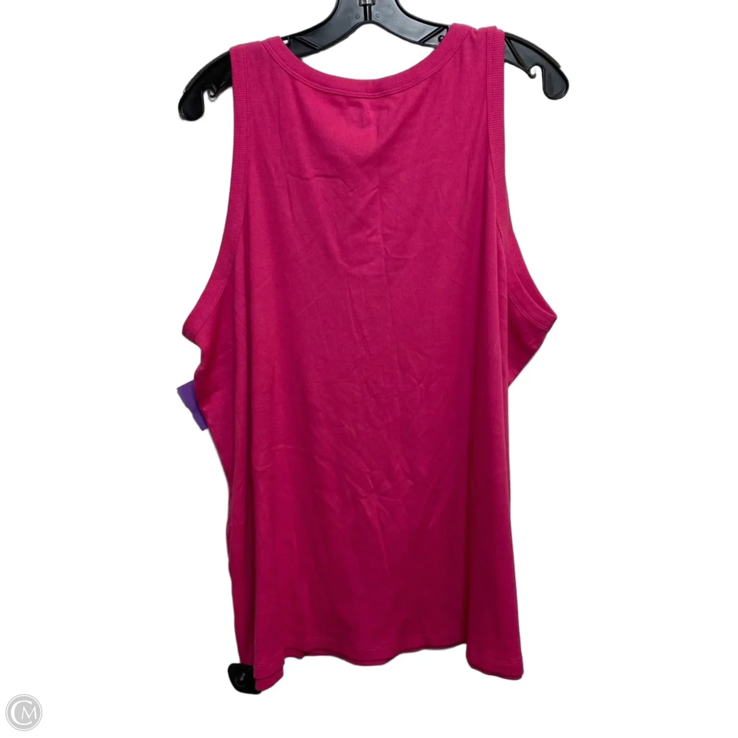 Top Sleeveless Basic By Terra & Sky In Pink, Size: 3x
