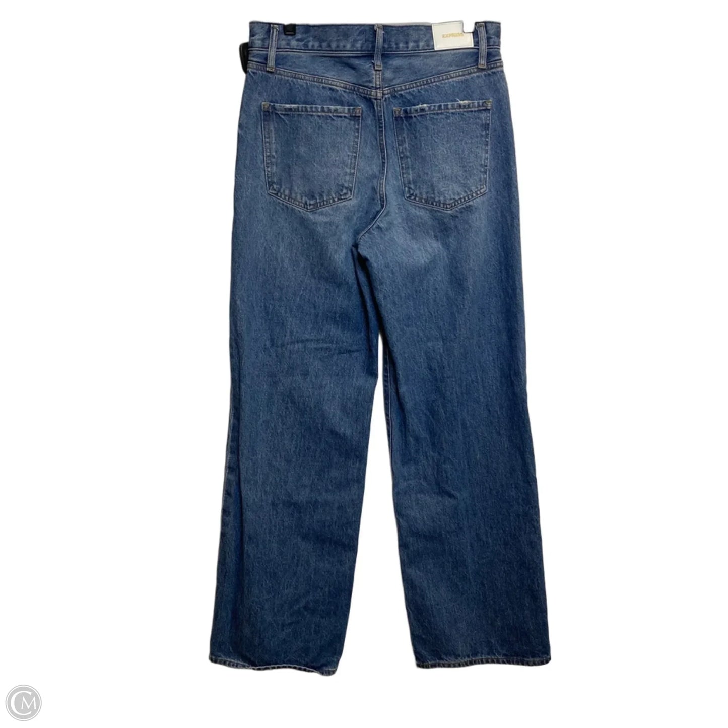 Jeans Wide Leg By Express In Blue Denim, Size: 6