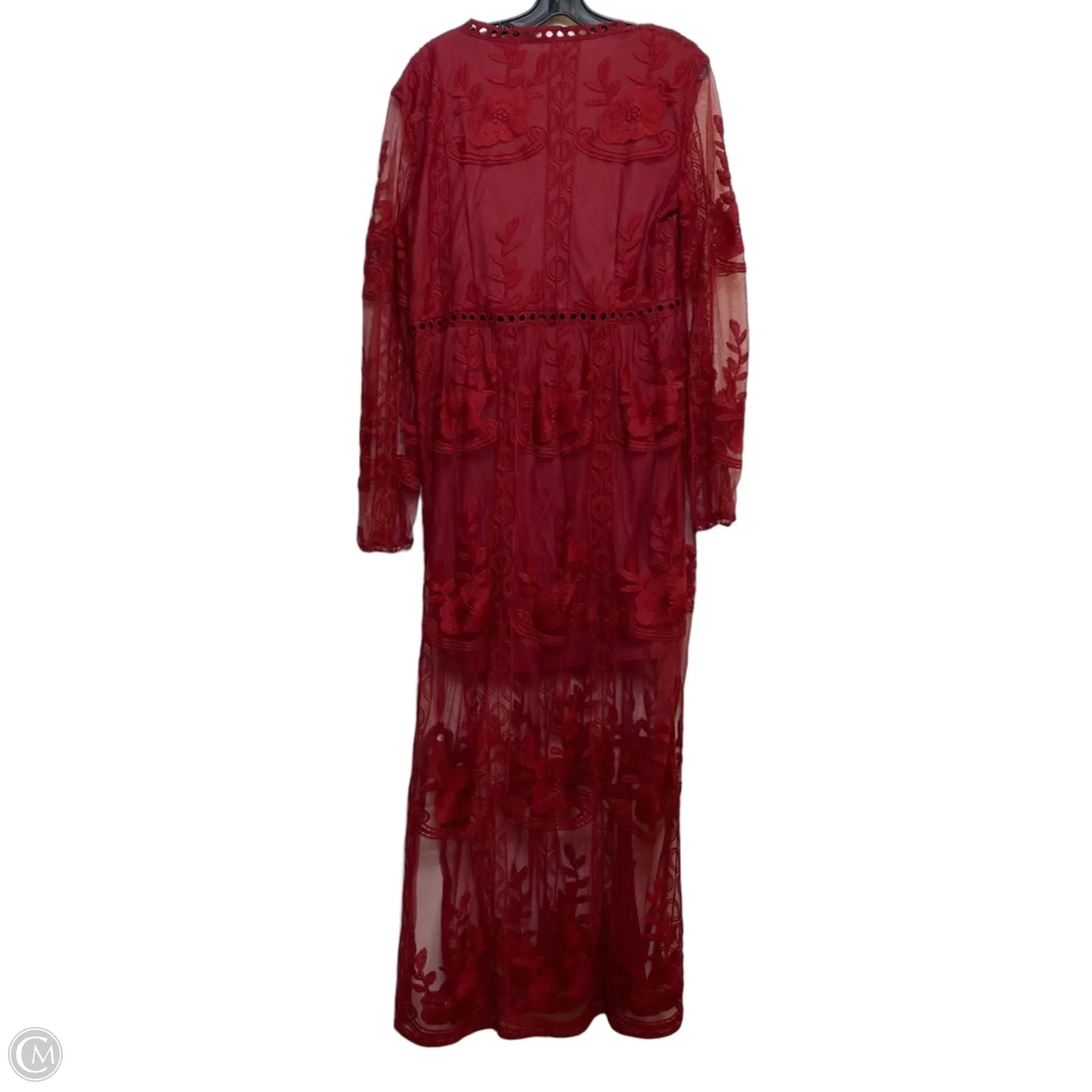 Dress Casual Maxi By Cmf In Red, Size: Xl