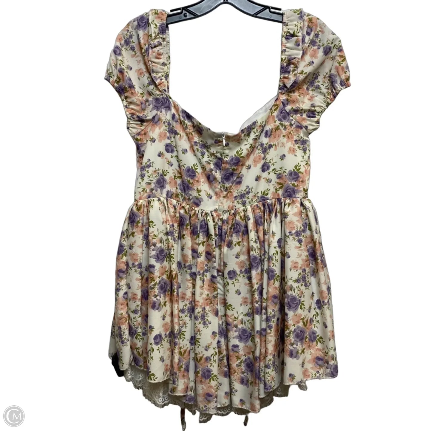 Romper By Cider In Floral Print, Size: Xl