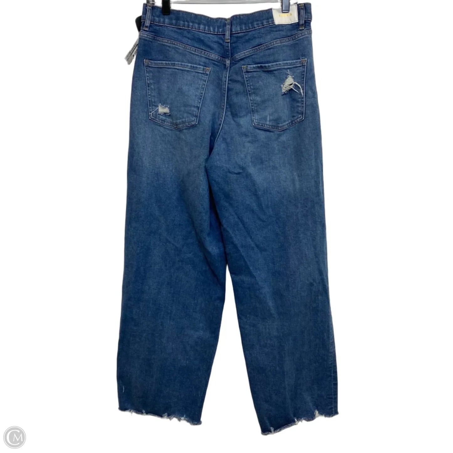 Jeans Wide Leg By Express In Blue Denim, Size: 12