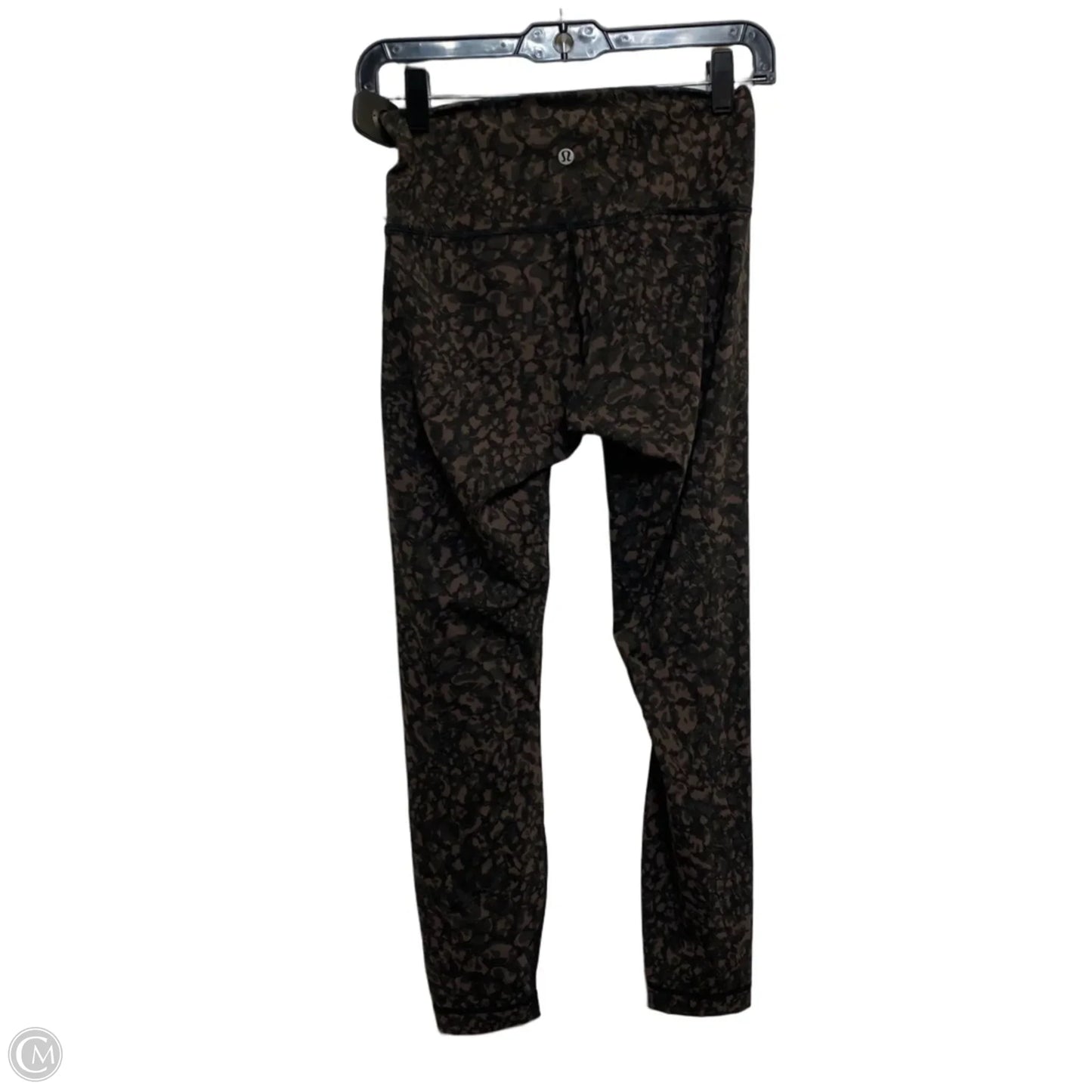 Athletic Leggings By Lululemon In Black & Brown, Size: S