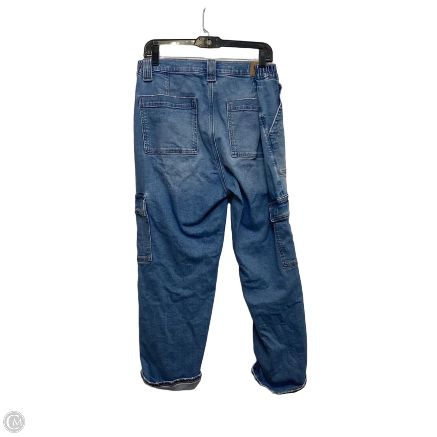 Jeans Straight By American Eagle In Blue Denim, Size: 12