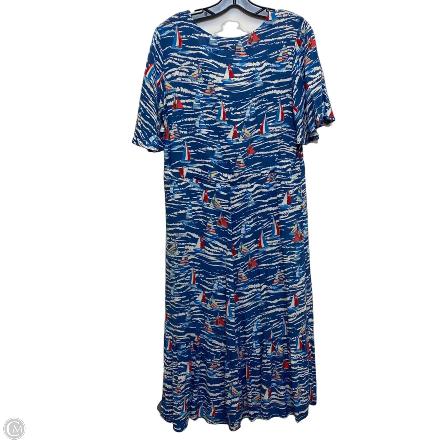 Dress Casual Midi By Chenault In Blue, Size: S