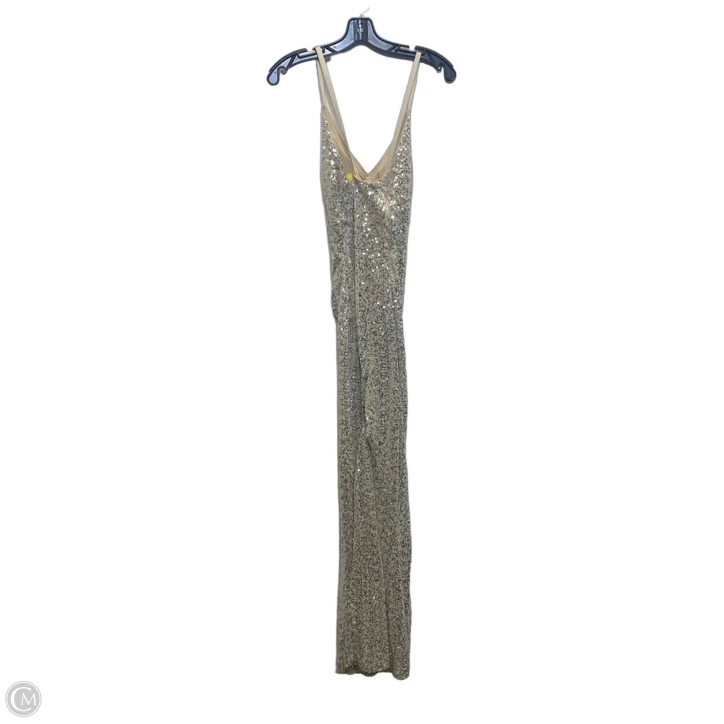 Dress Party Long By Eliza J In Silver, Size: M
