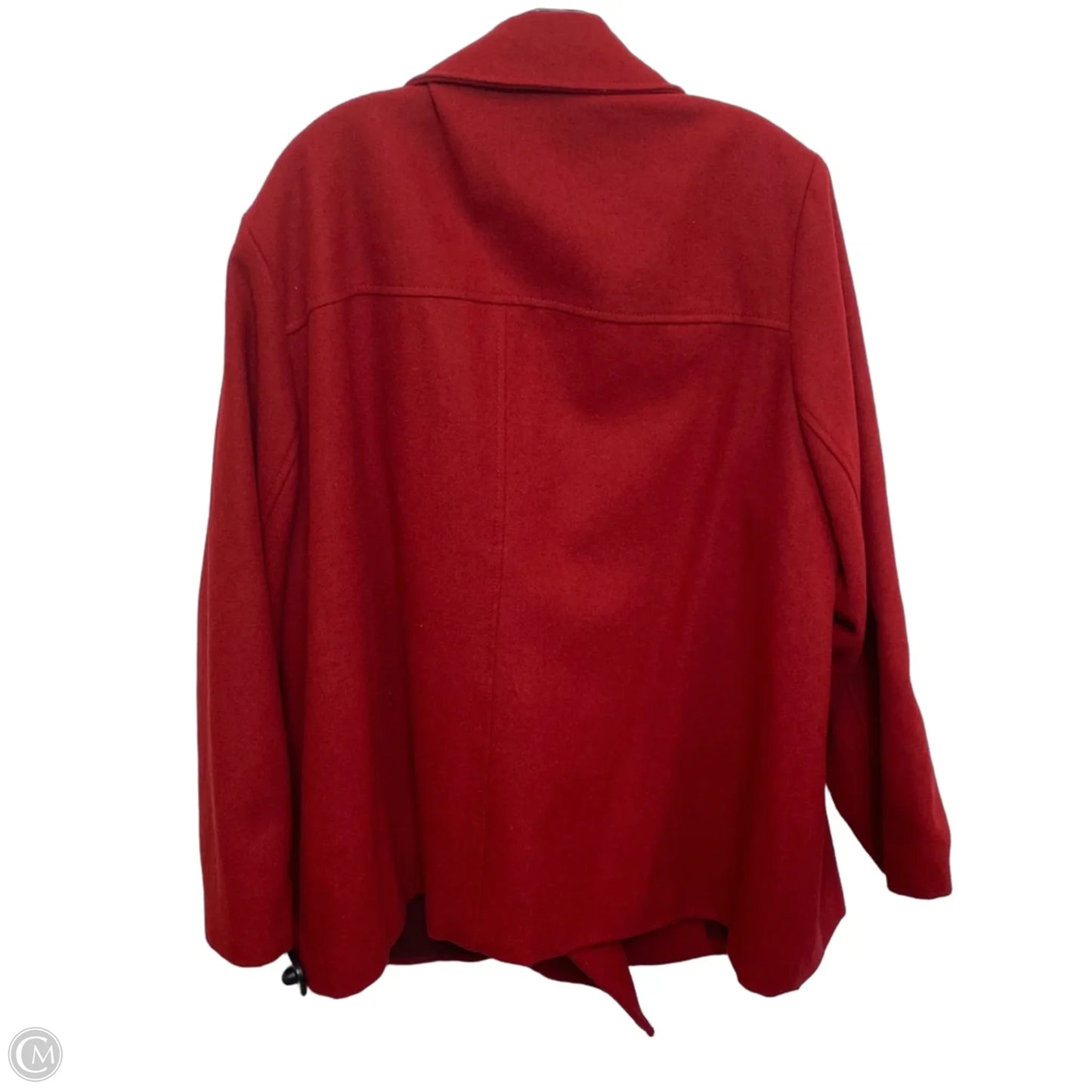 Coat Peacoat By Old Navy In Red, Size: 3x