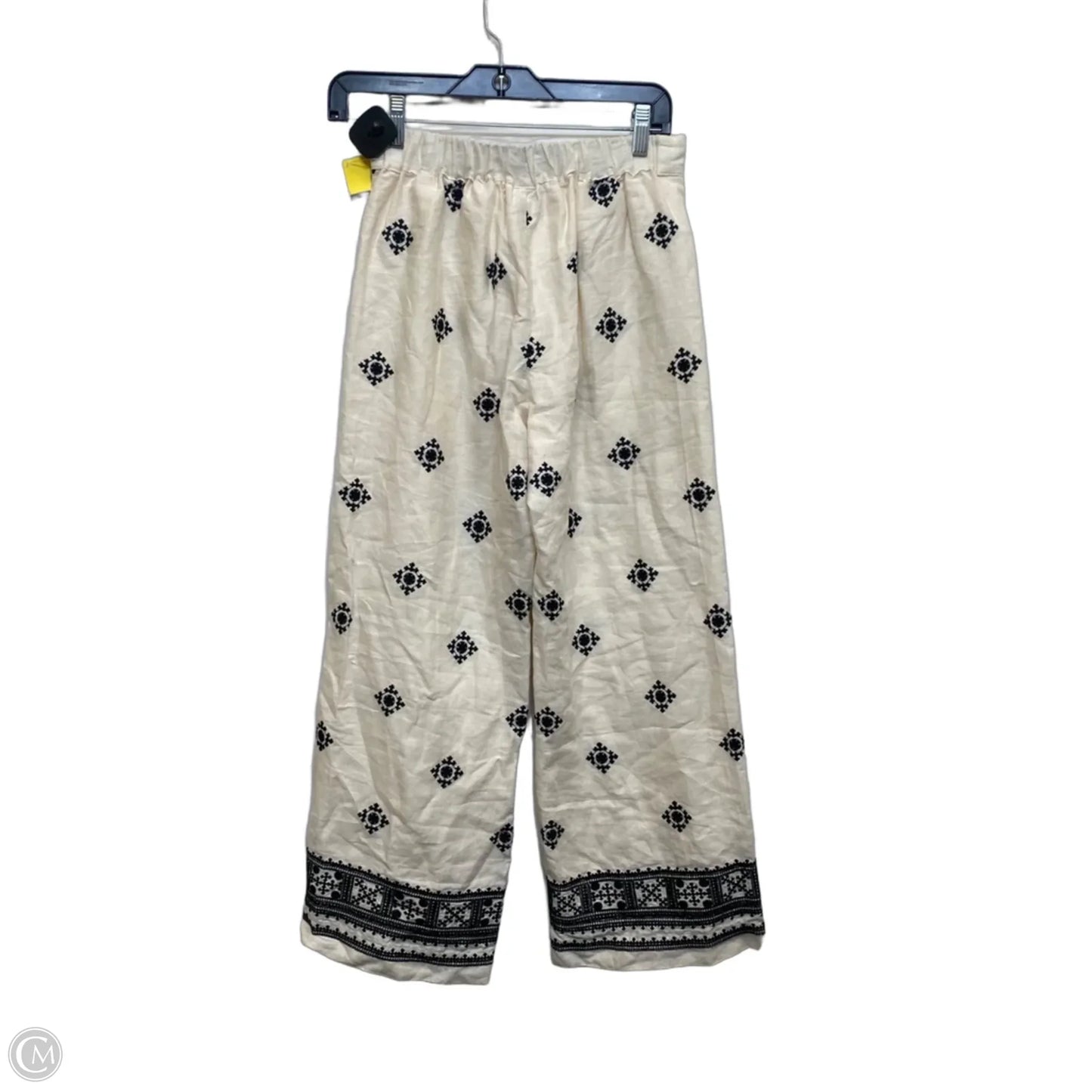 Pants Wide Leg By Magaschoni In Cream, Size: Xs