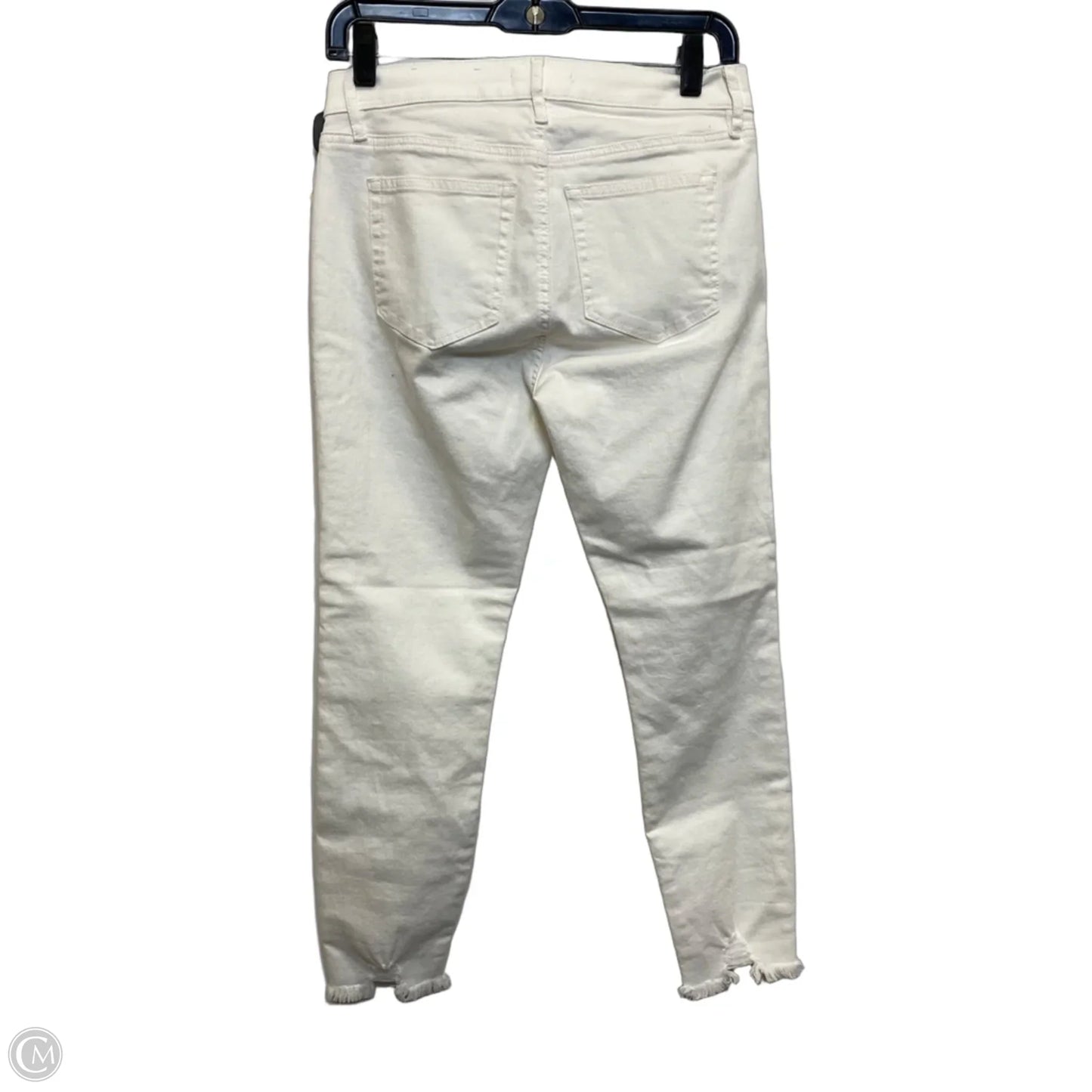 Jeans Skinny By Loft In White Denim, Size: 4p