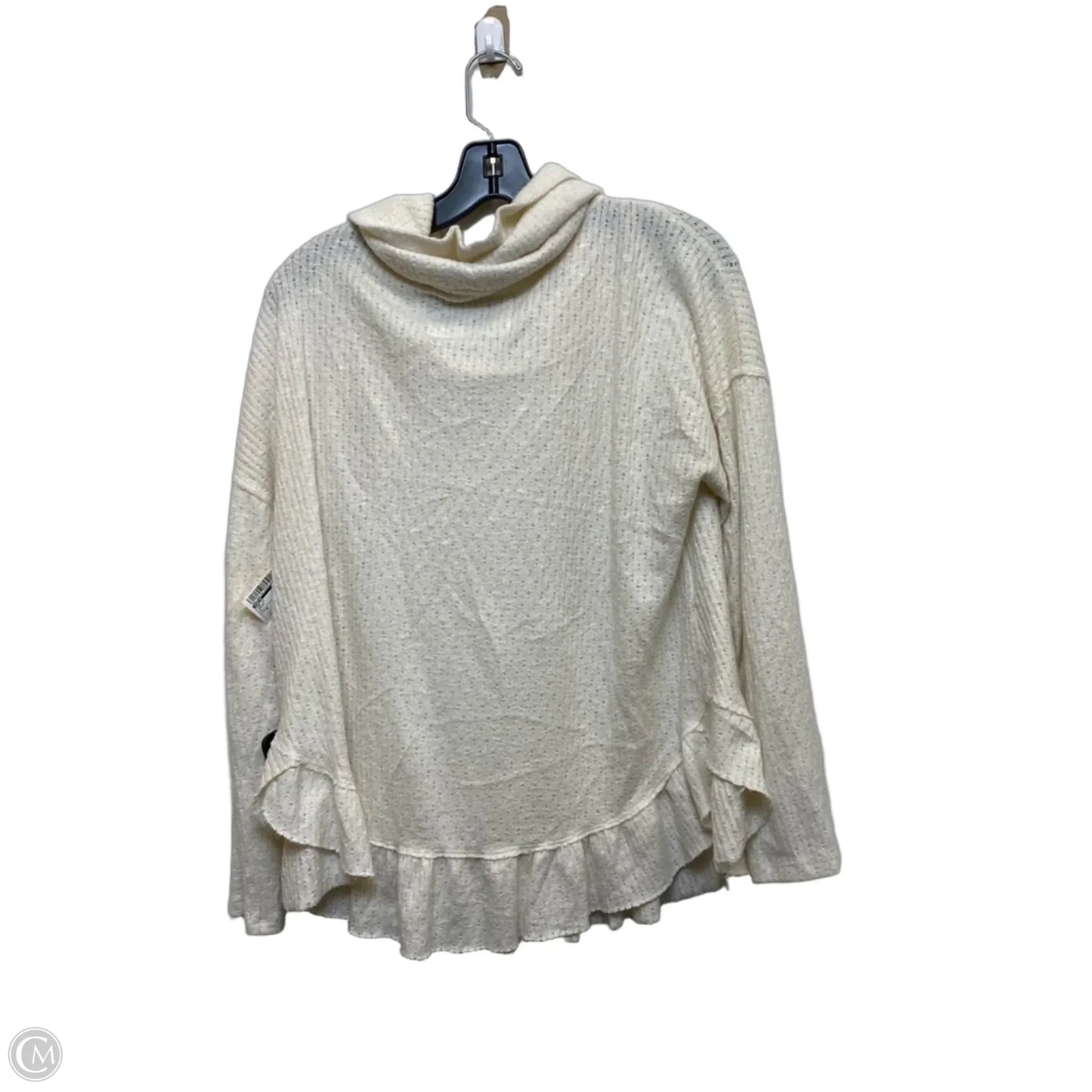 Top Long Sleeve By Maeve In Cream, Size: M