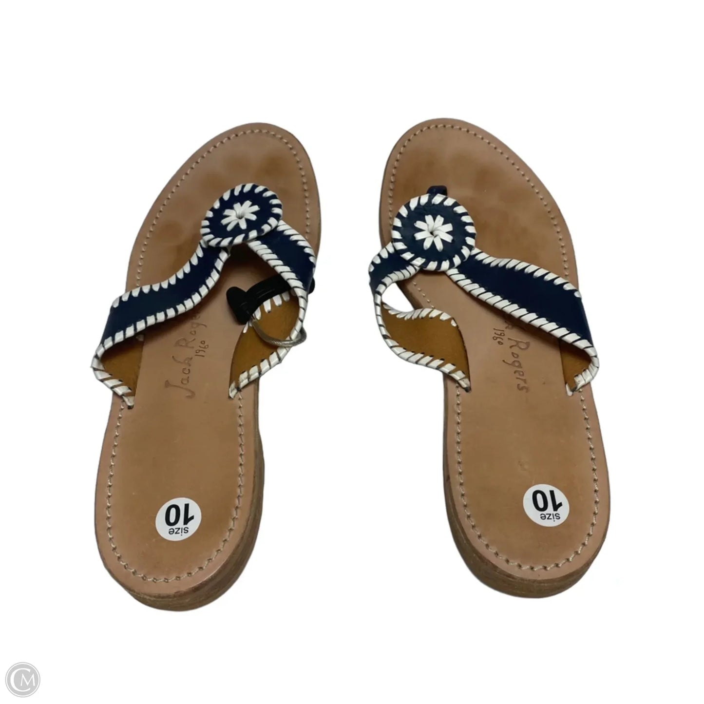 Sandals Designer By Jack Rogers In Blue, Size: 10