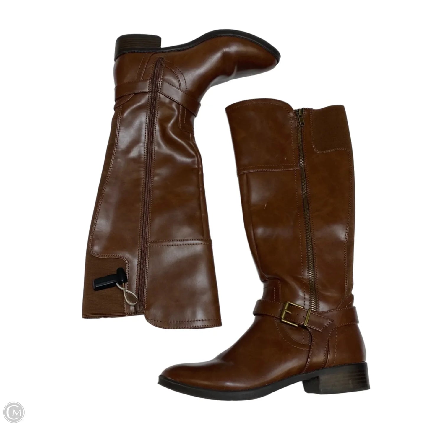 Boots Ankle Flats By Merona In Brown, Size: 7.5