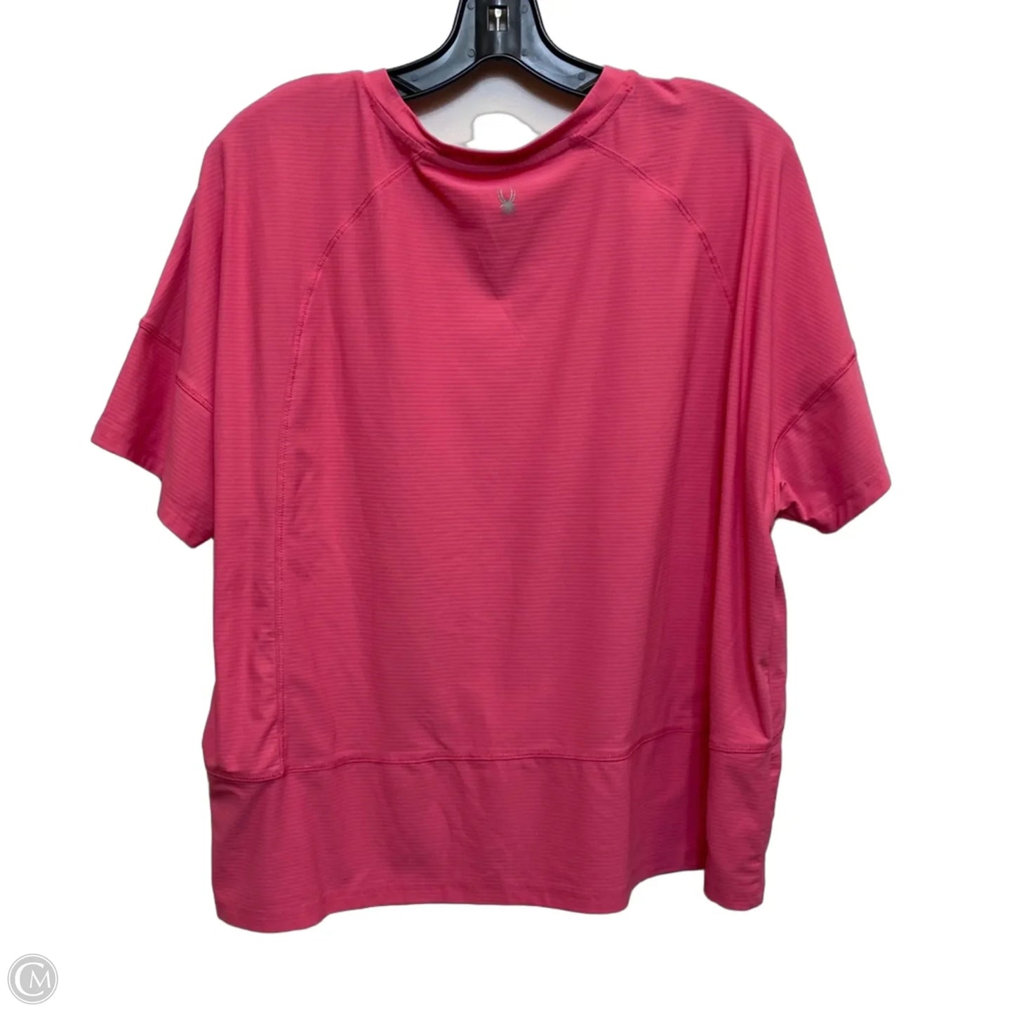 Athletic Top Short Sleeve By Spyder In Pink, Size: Xl