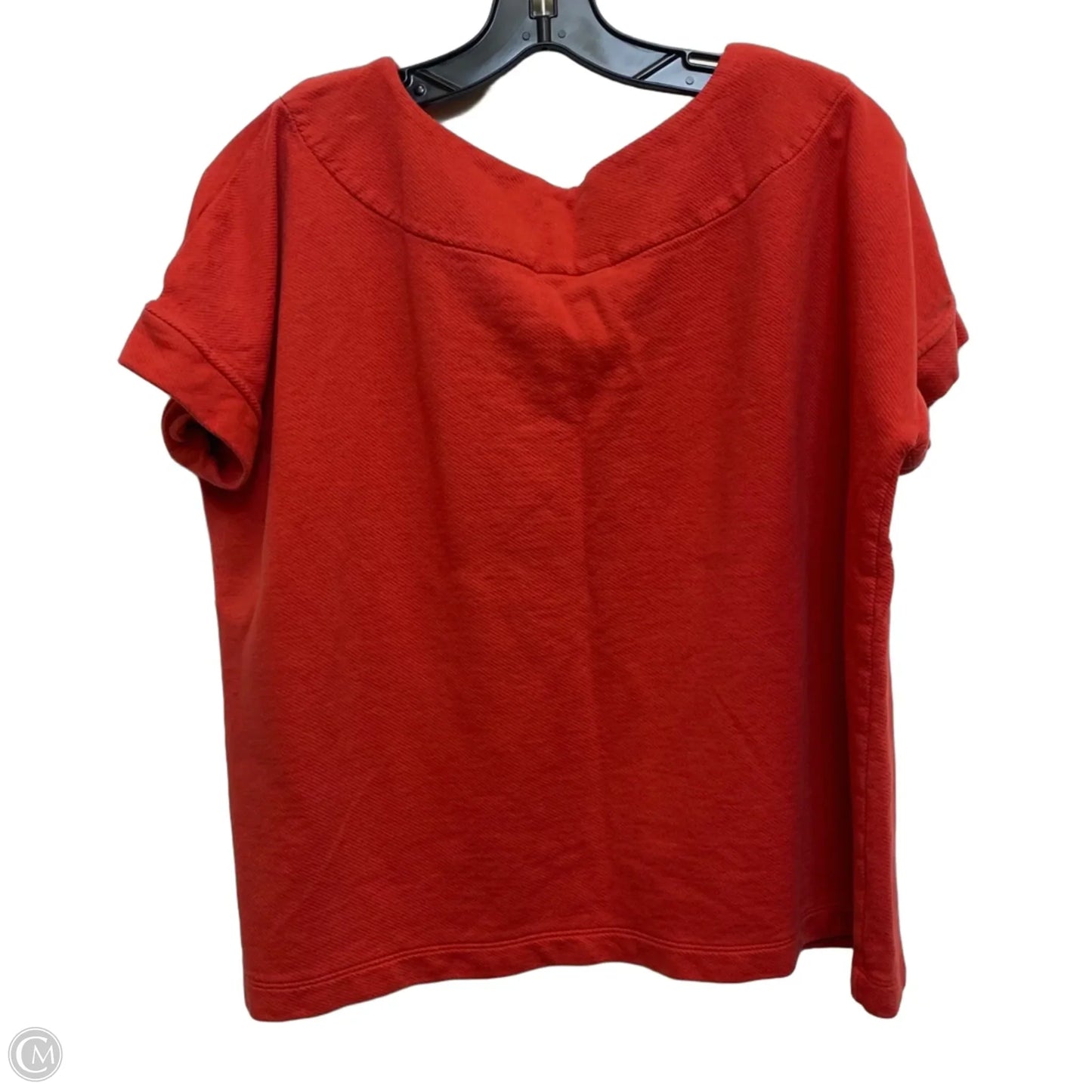 Top Short Sleeve By J. Jill In Orange, Size: L