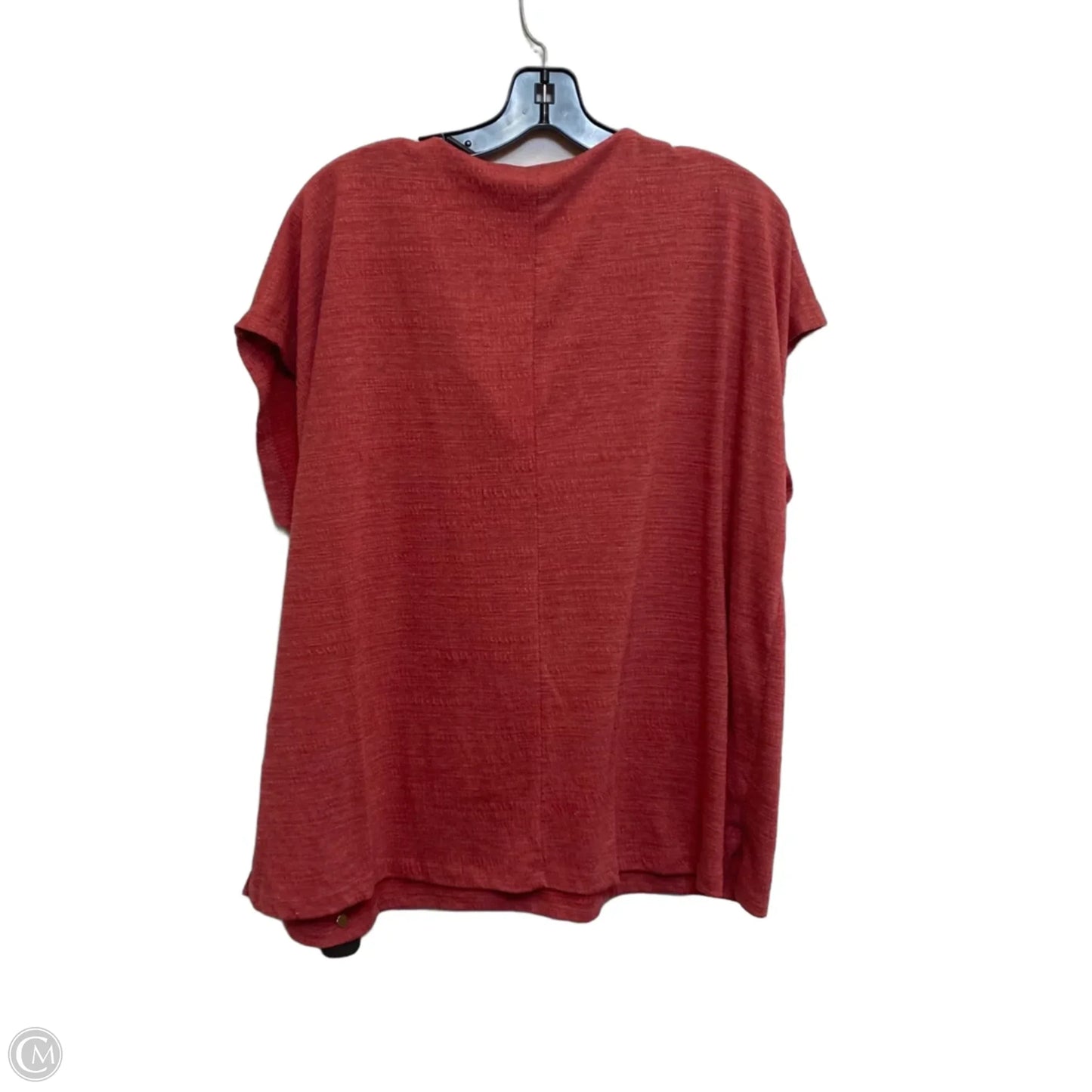 Top Short Sleeve By Cable And Gauge In Red, Size: 1x