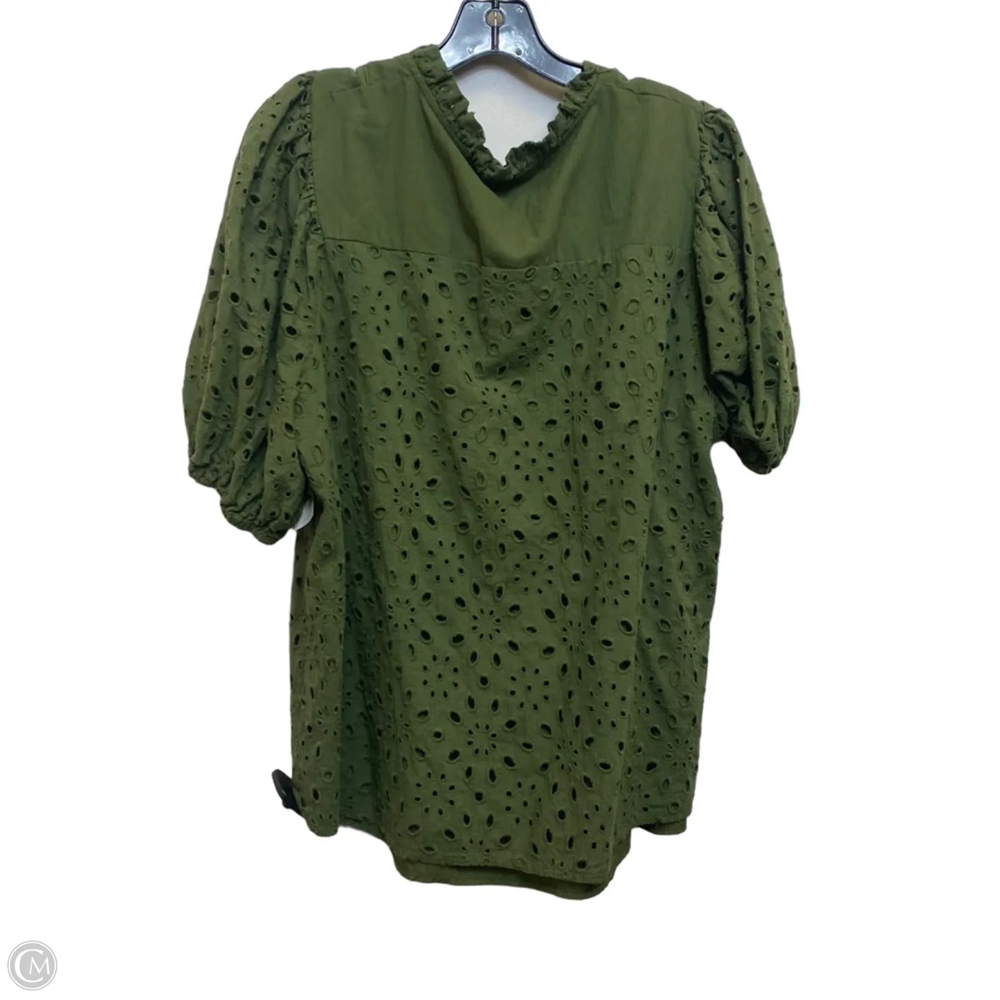 Top Short Sleeve By Prettygarden In Green, Size: Xxl