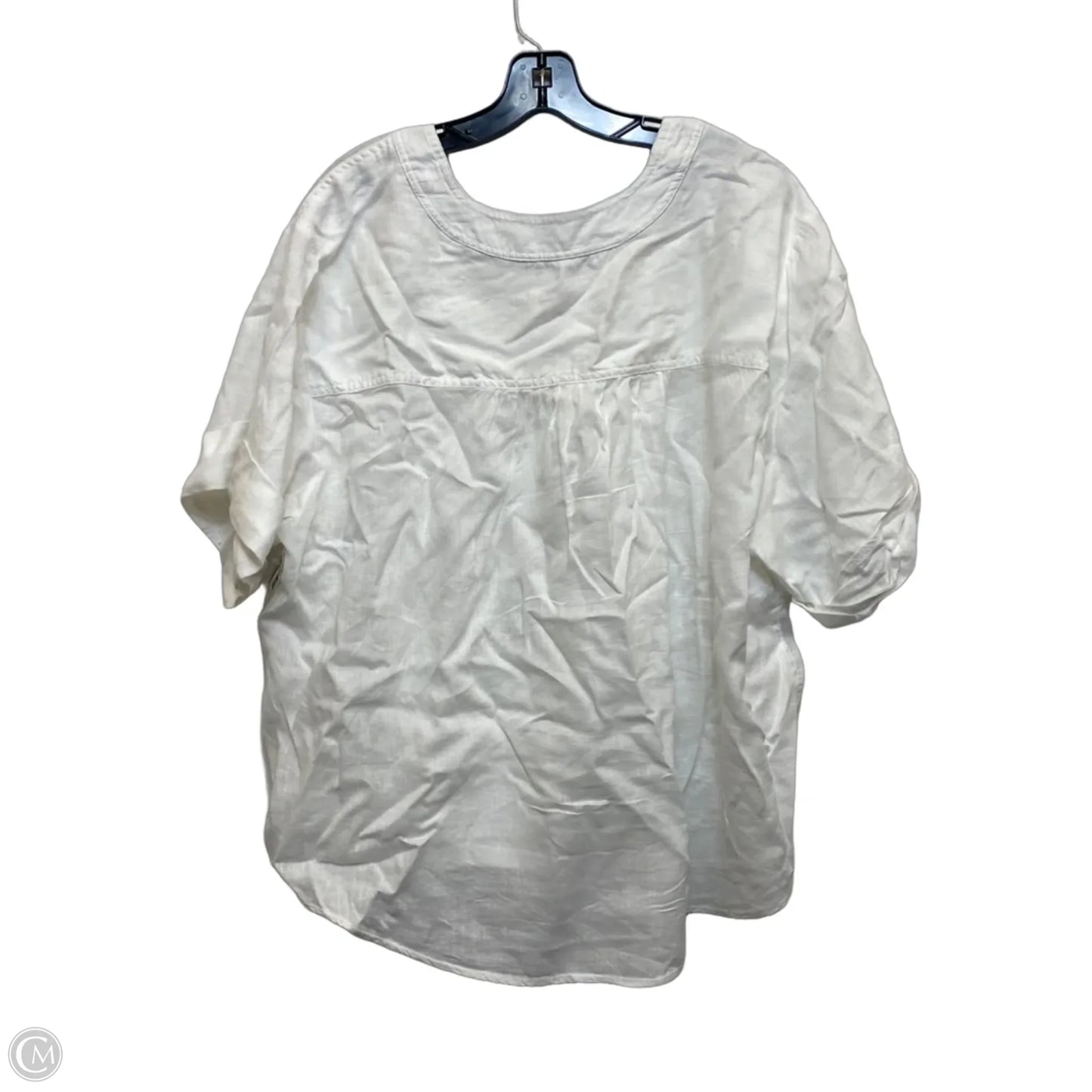 Top Short Sleeve By Pilcro In White, Size: 2x