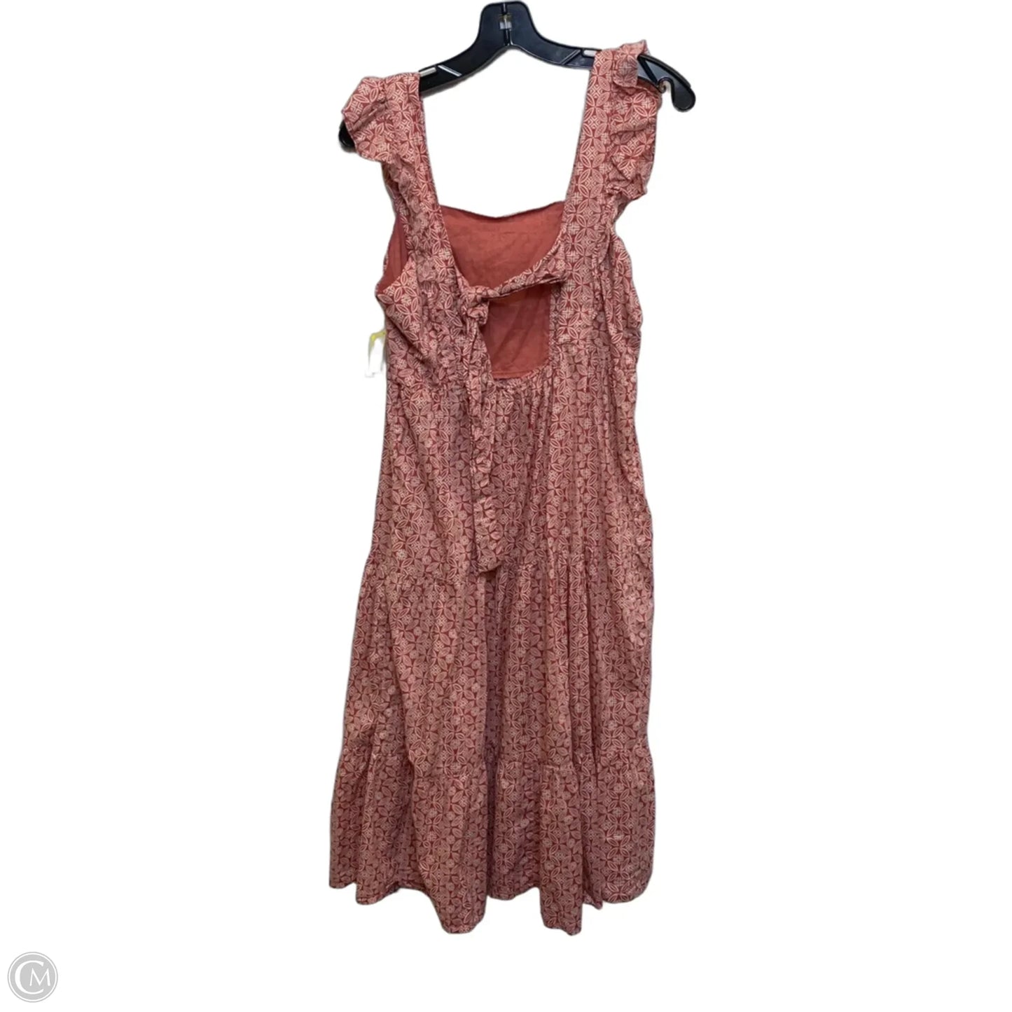 Dress Casual Midi By Beachlunchlounge In Pink & White, Size: S