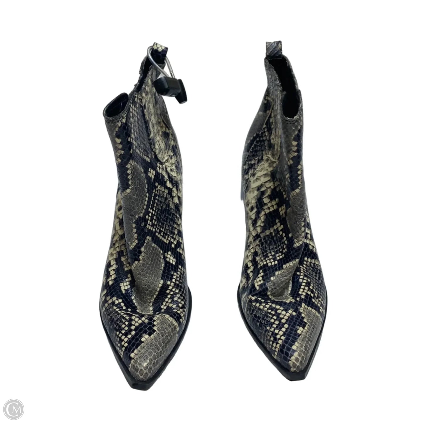 Boots Ankle Heels By Marc Fisher In Snakeskin Print, Size: 9