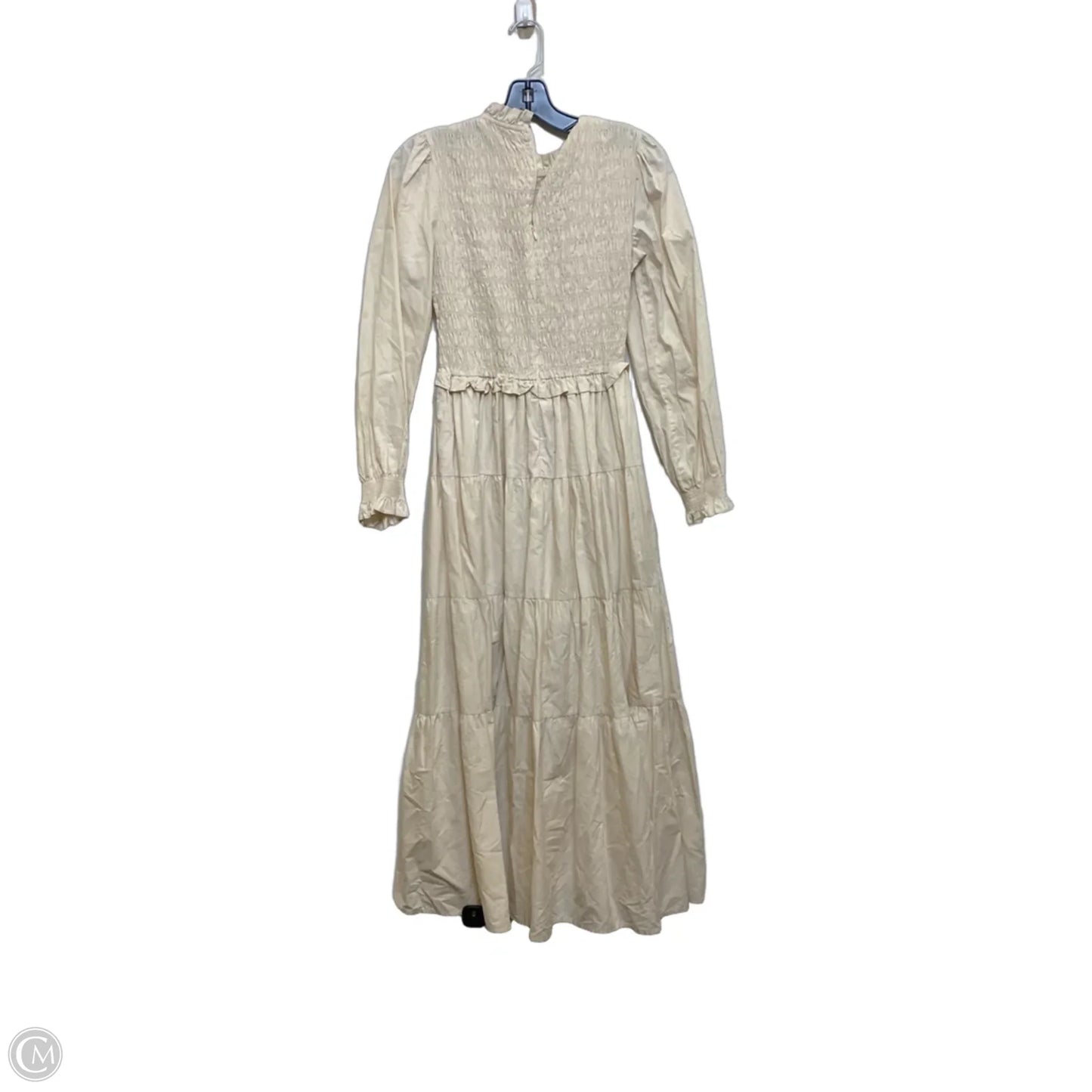 Dress Casual Maxi By Karlie In Cream, Size: S