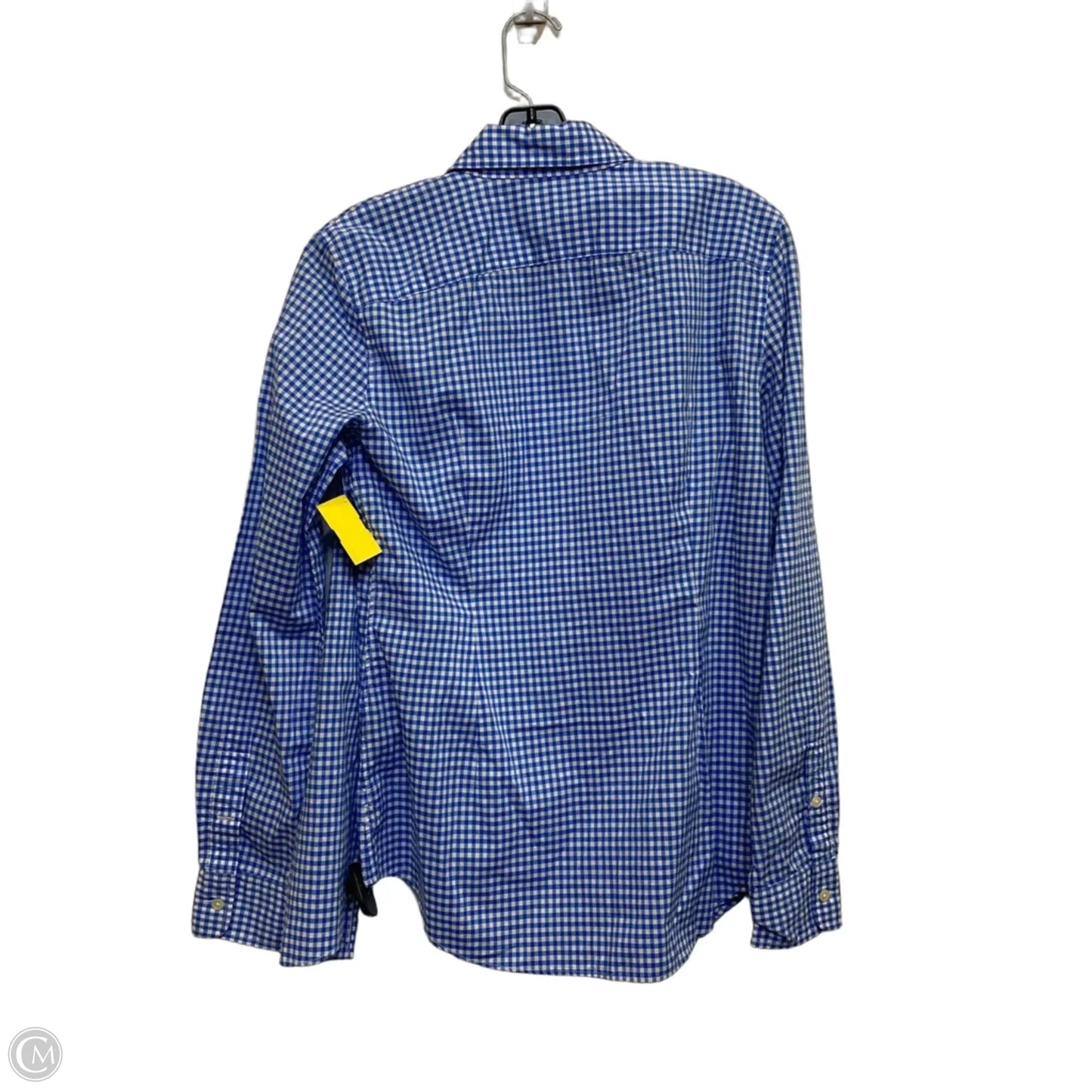 Top Long Sleeve By Ralph Lauren Blue Label In Blue & White, Size: M