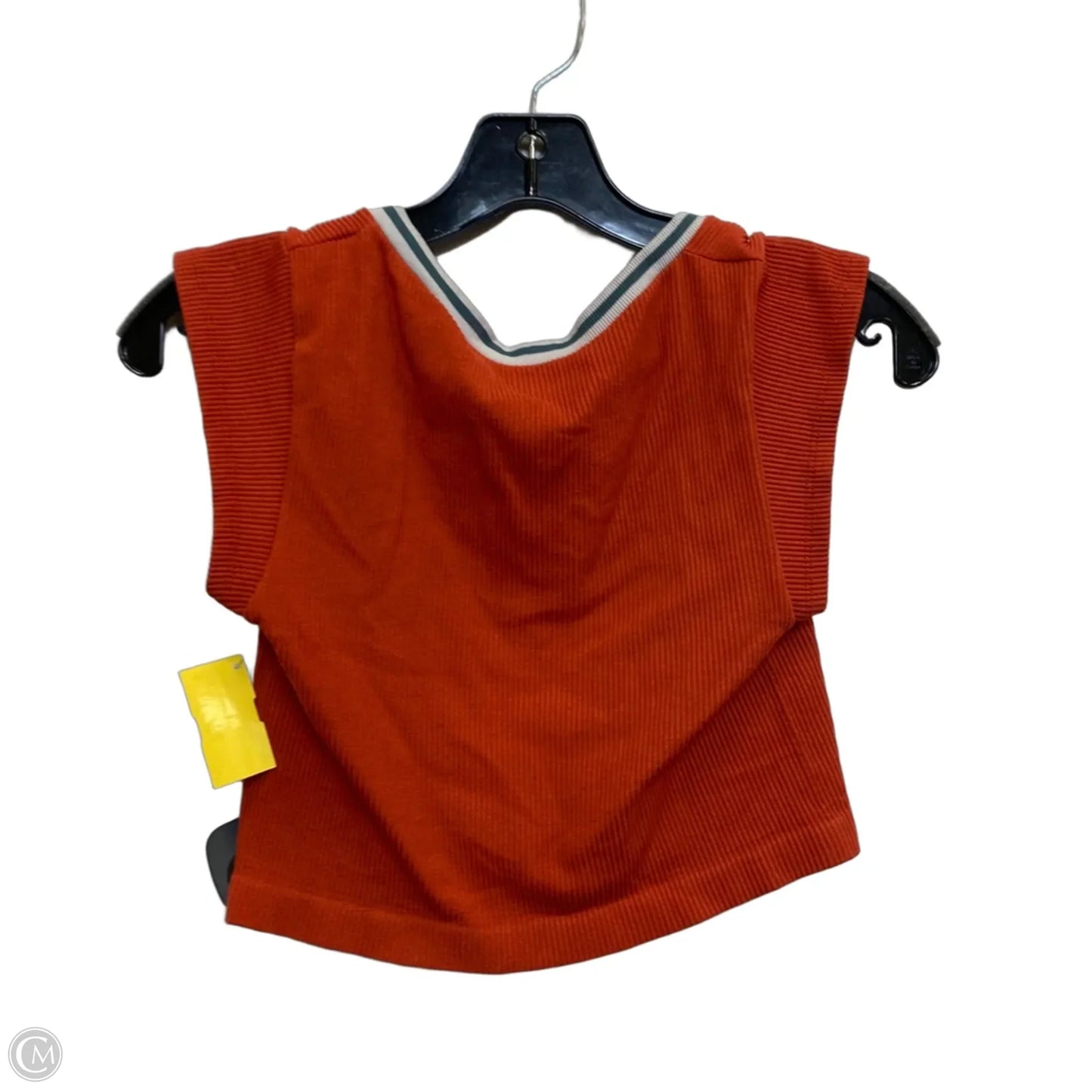 Top Short Sleeve By Out From Under In Orange, Size: M