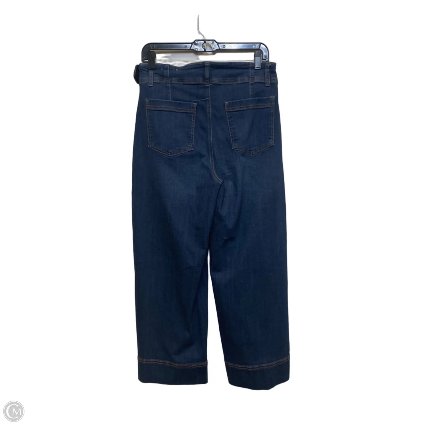 Jeans Cropped By Chicos In Blue Denim, Size: 8