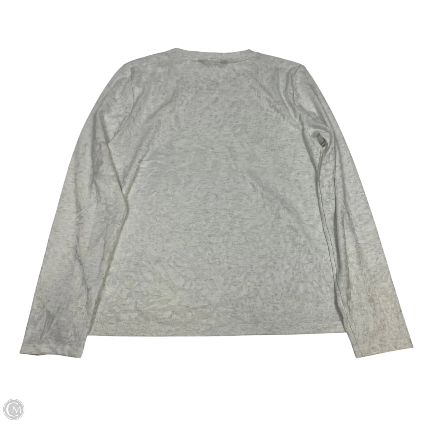 Top Long Sleeve By Simply Vera In Cream, Size: M