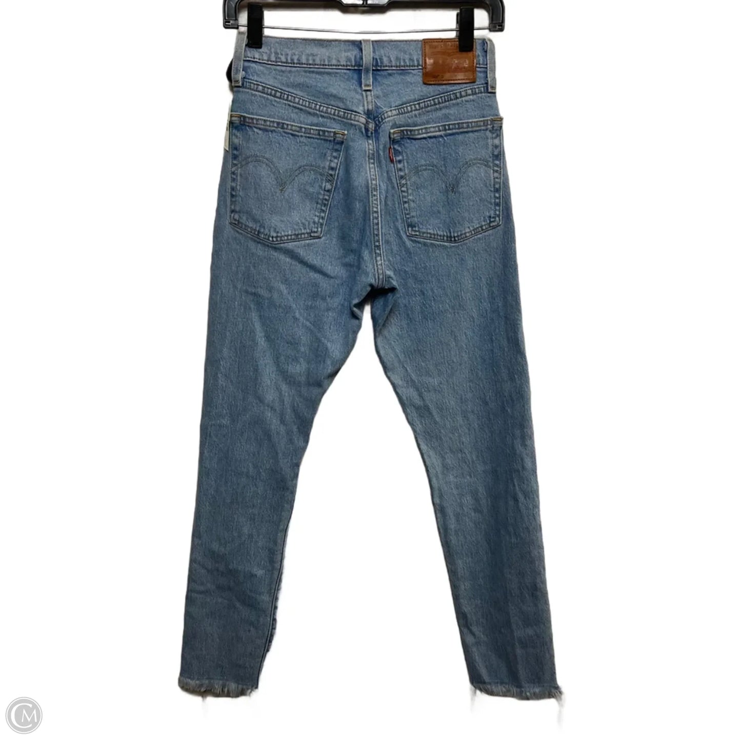 Jeans Cropped By Levis In Blue Denim, Size: 0