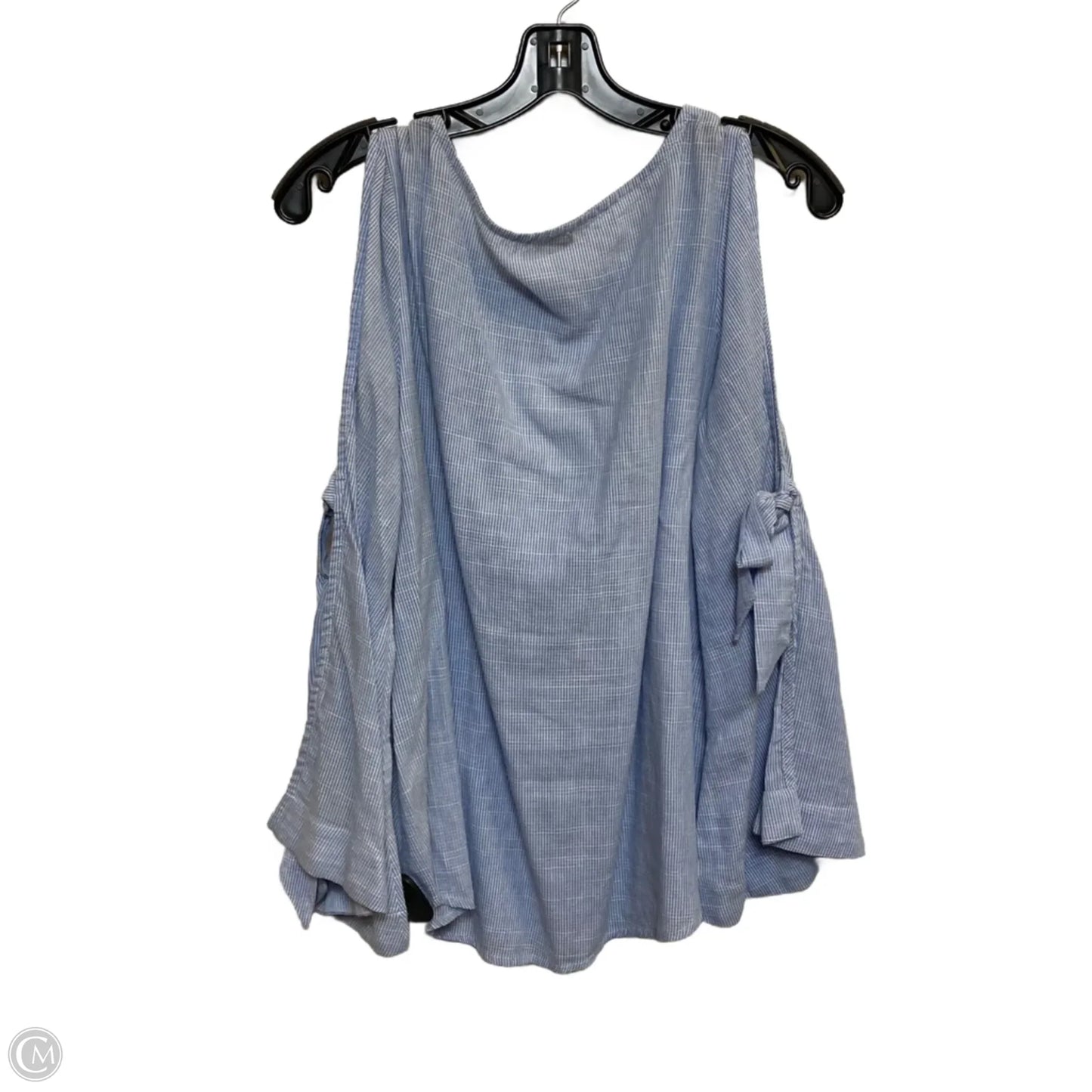 Top Long Sleeve By Hem & Thread In Blue, Size: M