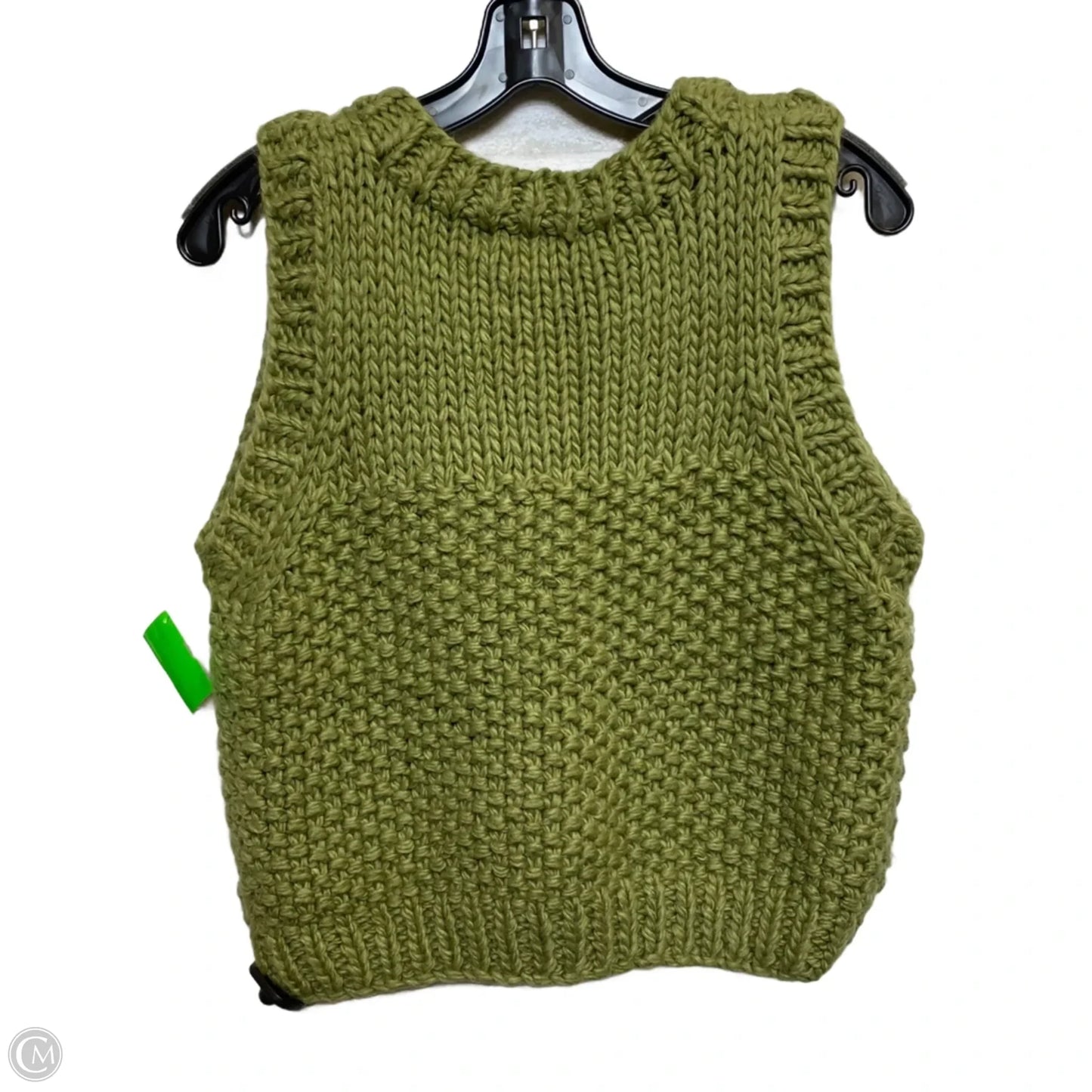 Vest Sweater By Grace In Green, Size: M