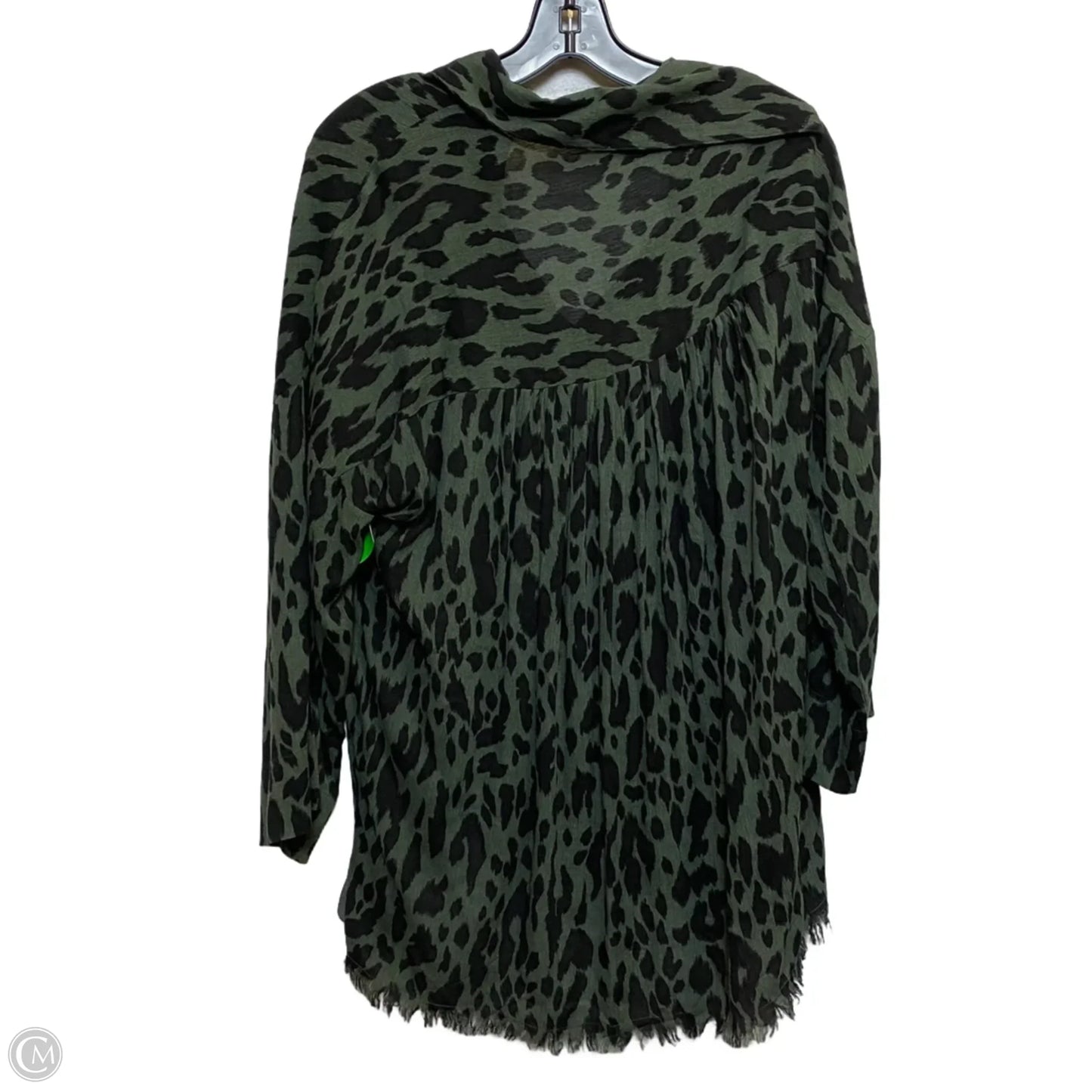 Top Long Sleeve By Umgee In Black & Green, Size: S