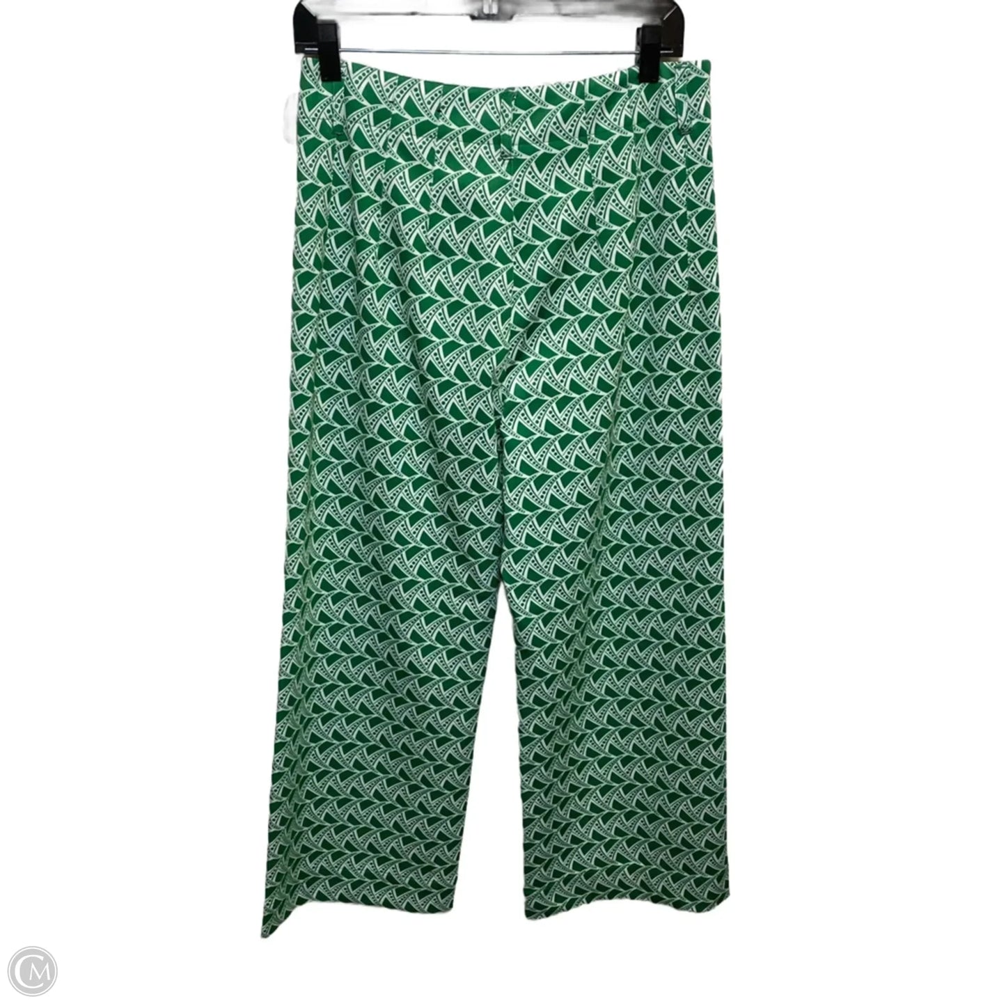 Pants Cropped By Jones New York In Green & White, Size: 10
