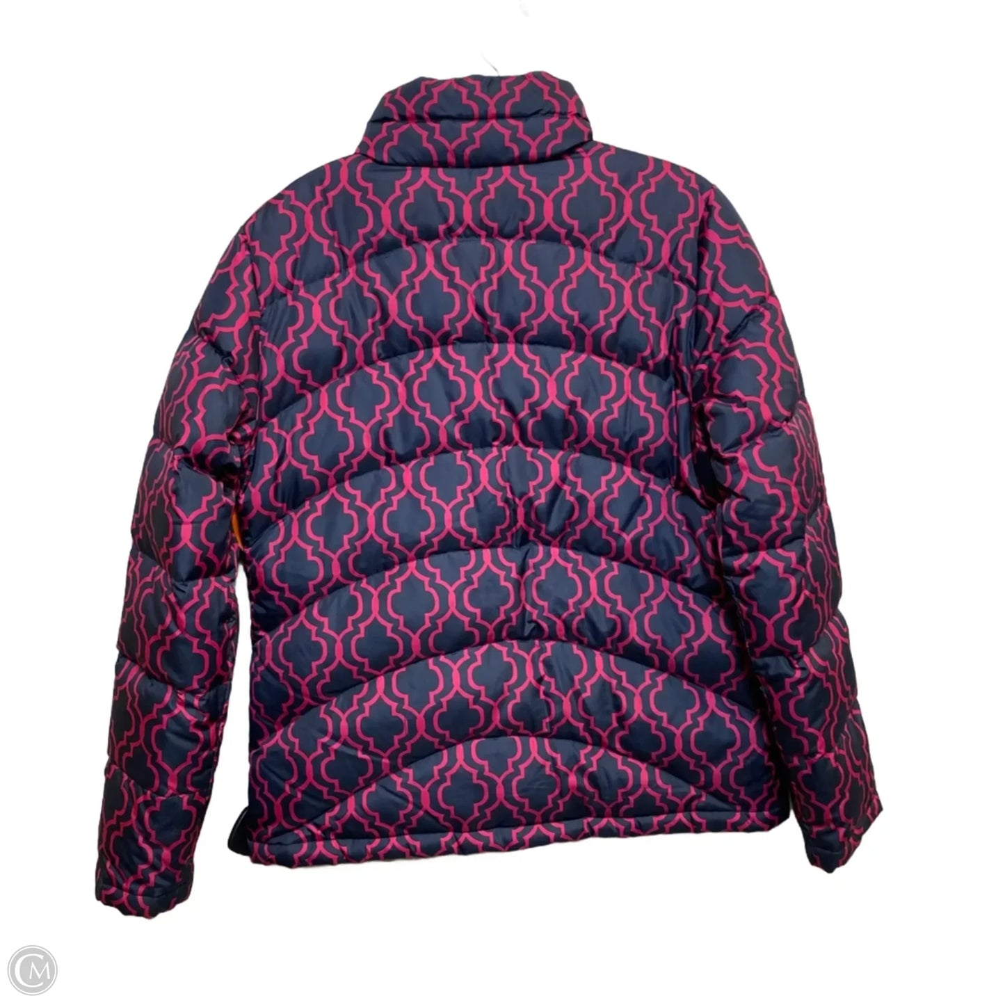 Jacket Puffer & Quilted By Lands End In Blue & Pink, Size: S