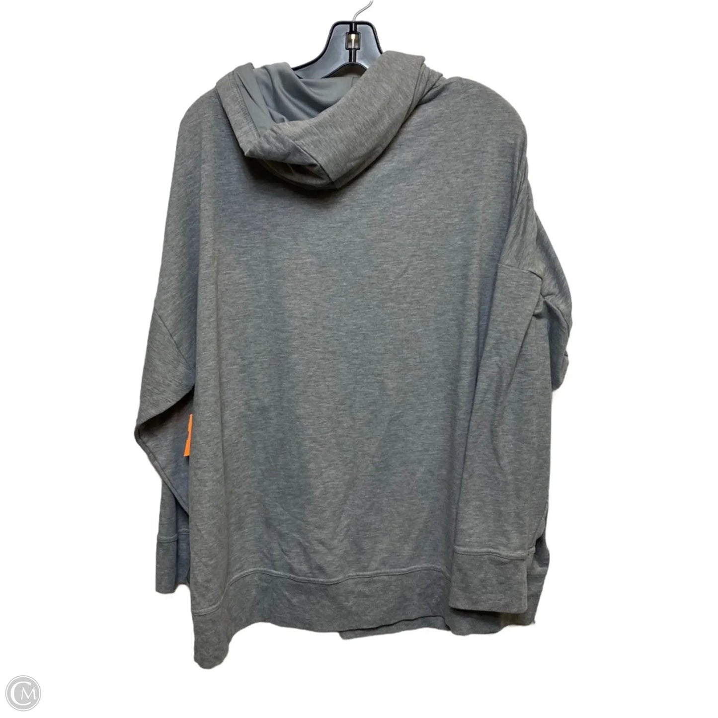 Athletic Sweatshirt Hoodie By Atlantic In Grey, Size: Xxl