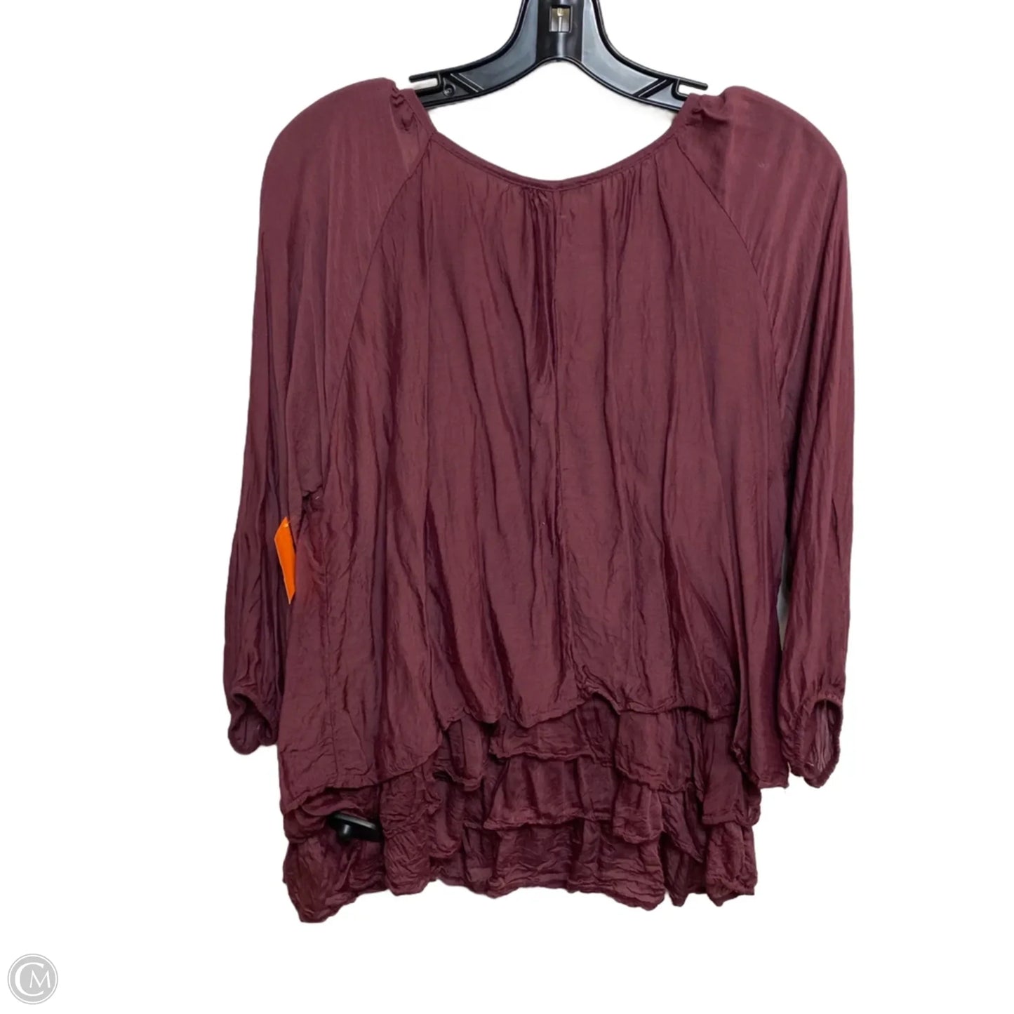 Top 3/4 Sleeve By Tempo Paris In Purple, Size: S