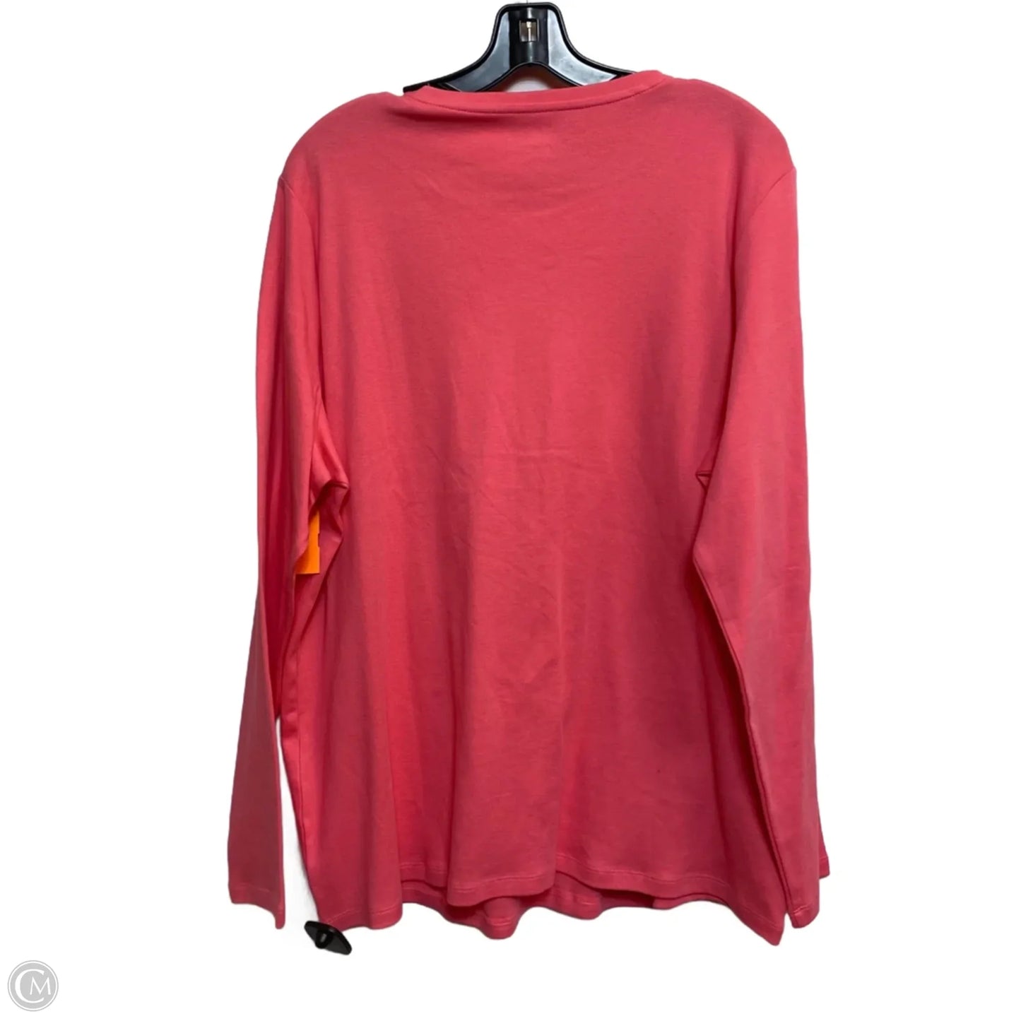 Top Long Sleeve By Kim Rogers In Pink, Size: 1x