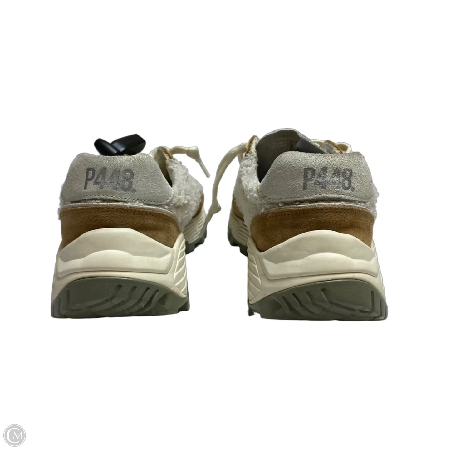 Shoes Designer By P448 In Tan & White, Size: 8.5