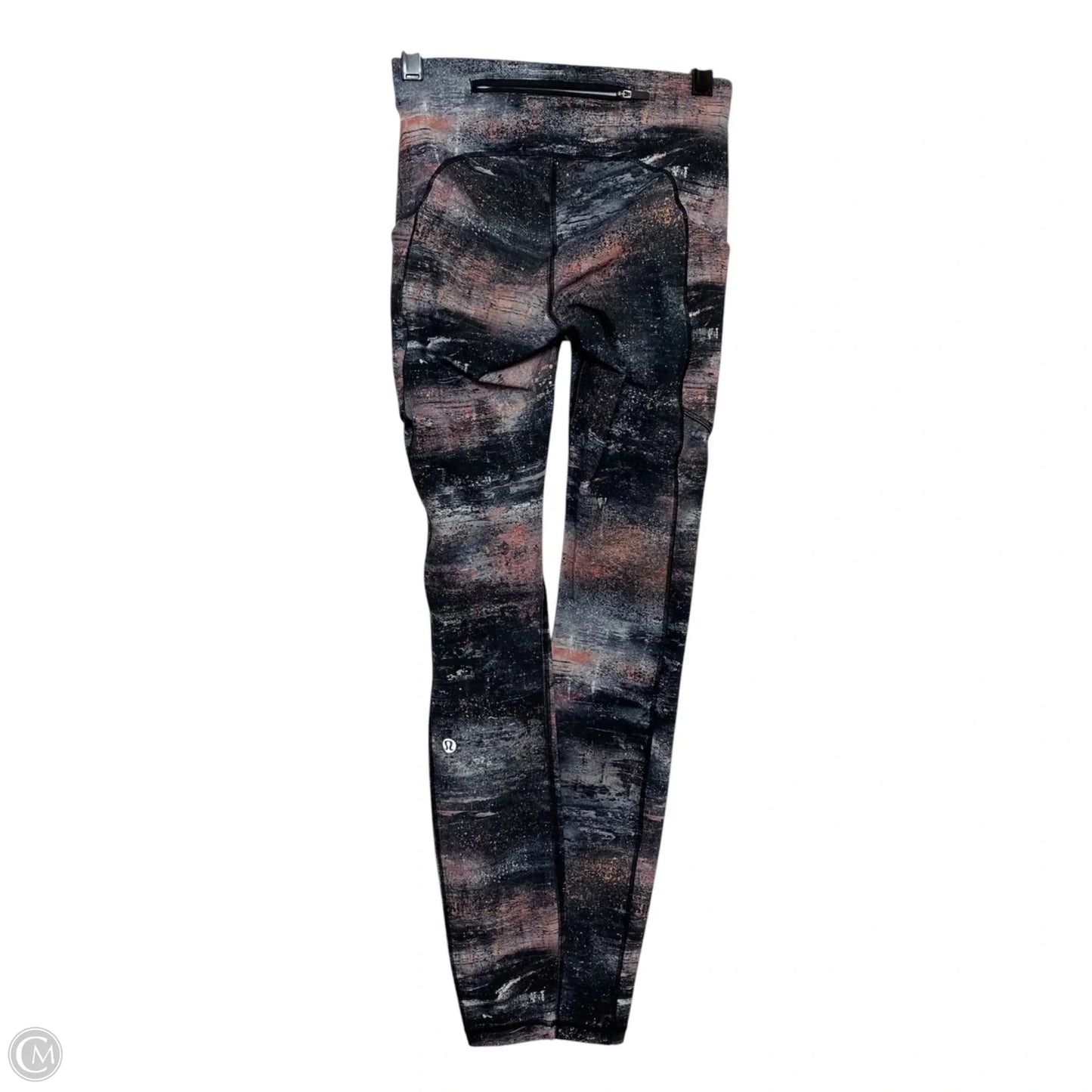 Athletic Leggings By Lululemon In Grey & Pink, Size: Xs
