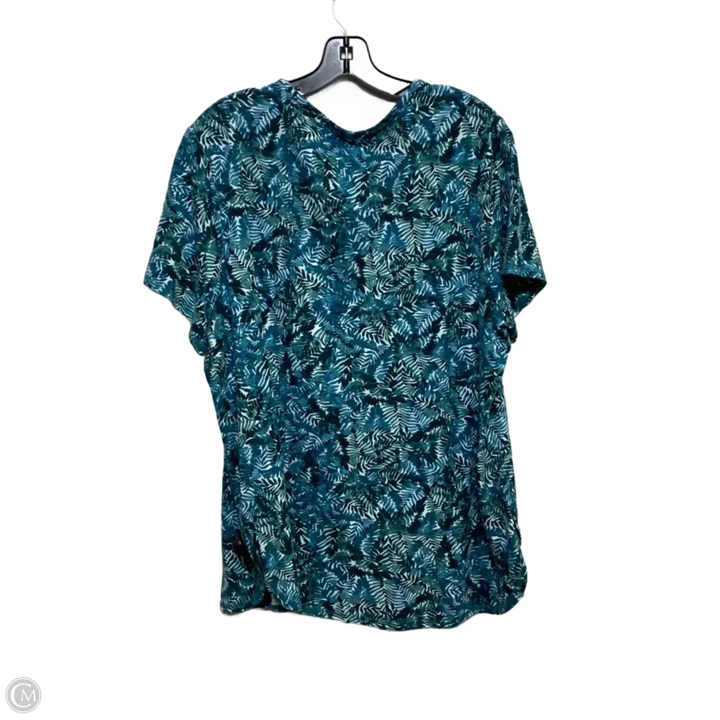 Top Short Sleeve By J. Jill In Blue, Size: 2x
