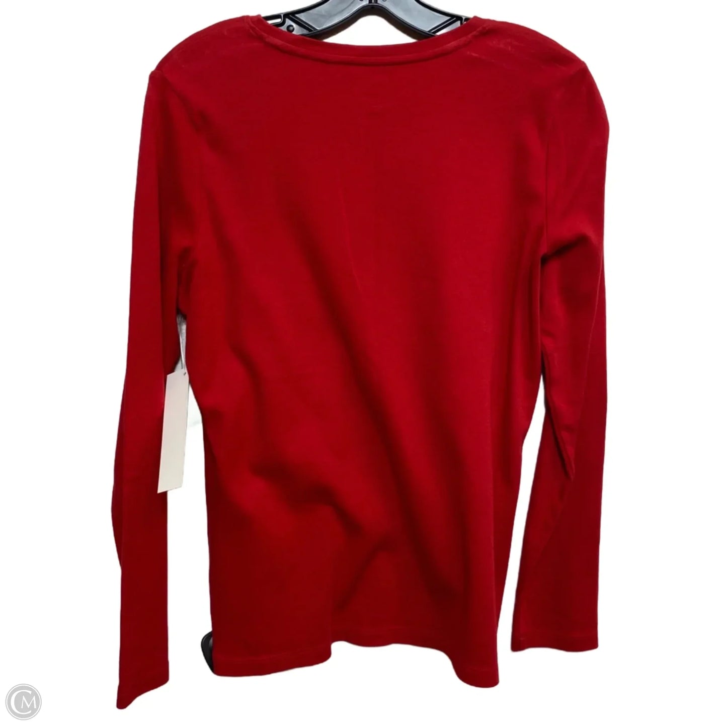 Top Long Sleeve By Kim Rogers In Red, Size: Mp