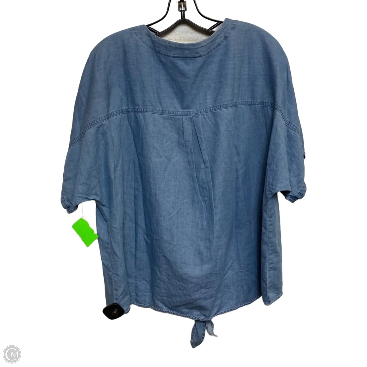 Top Short Sleeve By Time And Tru In Blue, Size: Xl