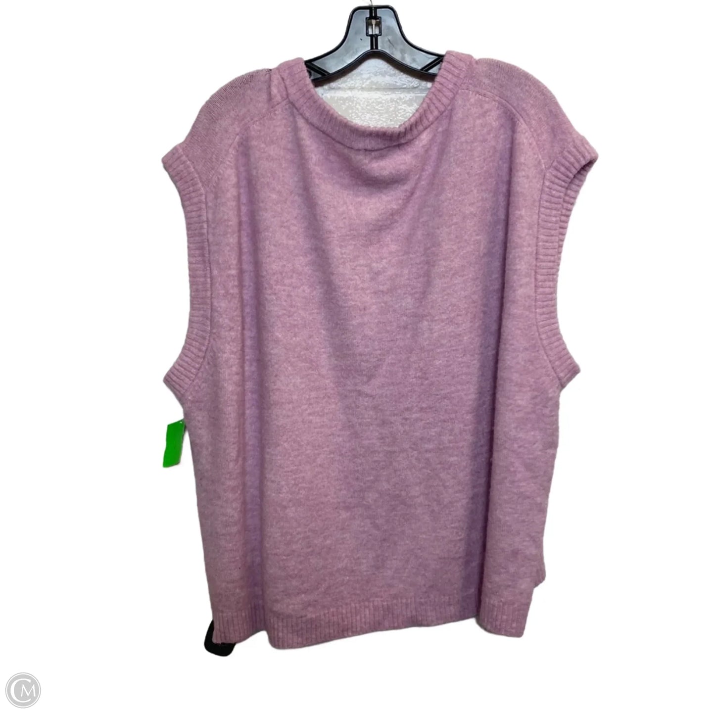 Vest Sweater By H&m In Plaid Pattern, Size: Xxl