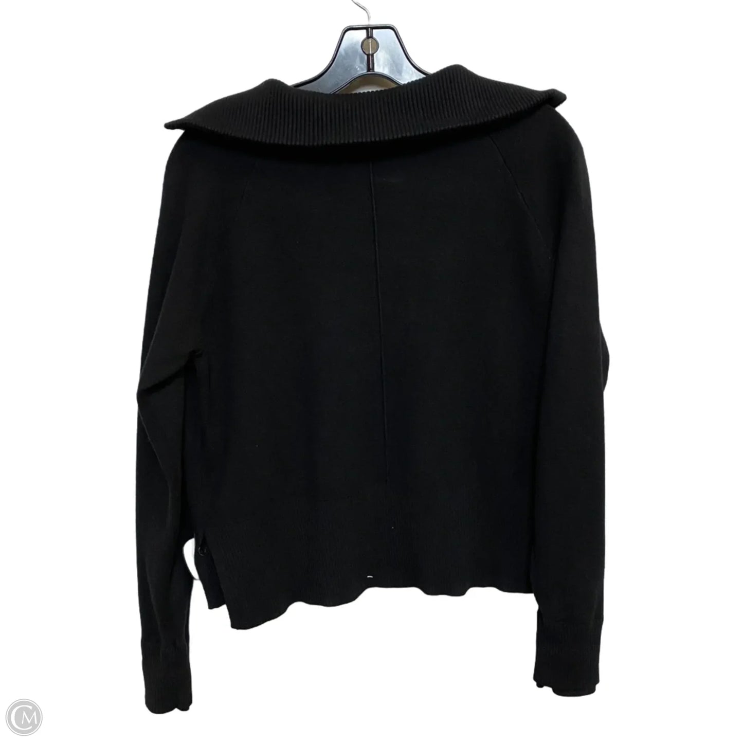 Athletic Sweatshirt Collar By Flx In Black, Size: M