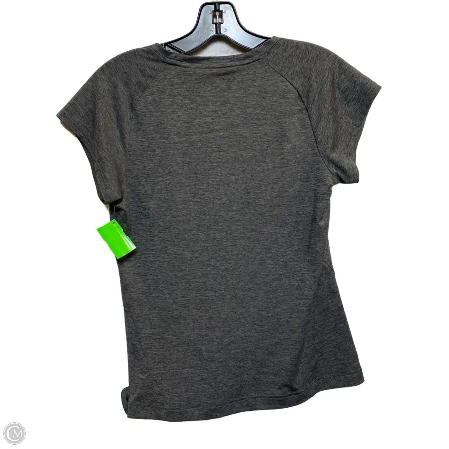 Athletic Top Short Sleeve By Slazenger In Grey, Size: M