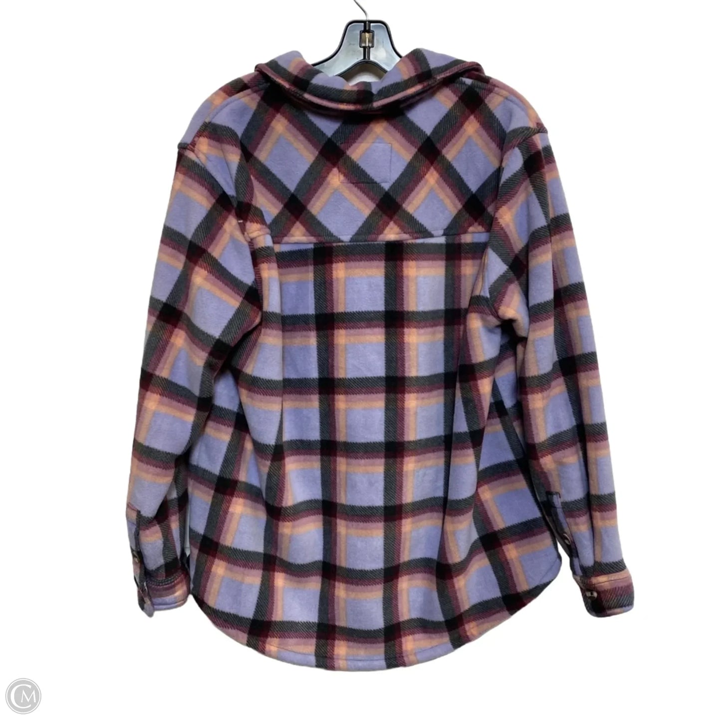 Jacket Fleece By Sage In Purple, Size: L