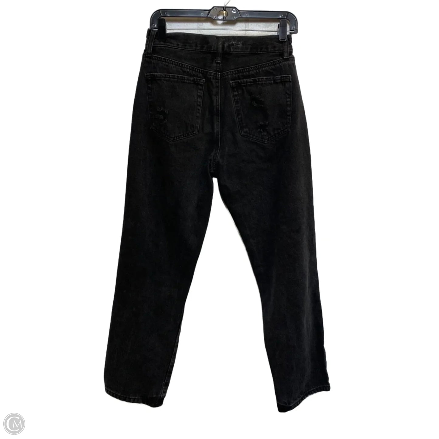 Jeans Straight By Forever 21 In Black Denim, Size: 4