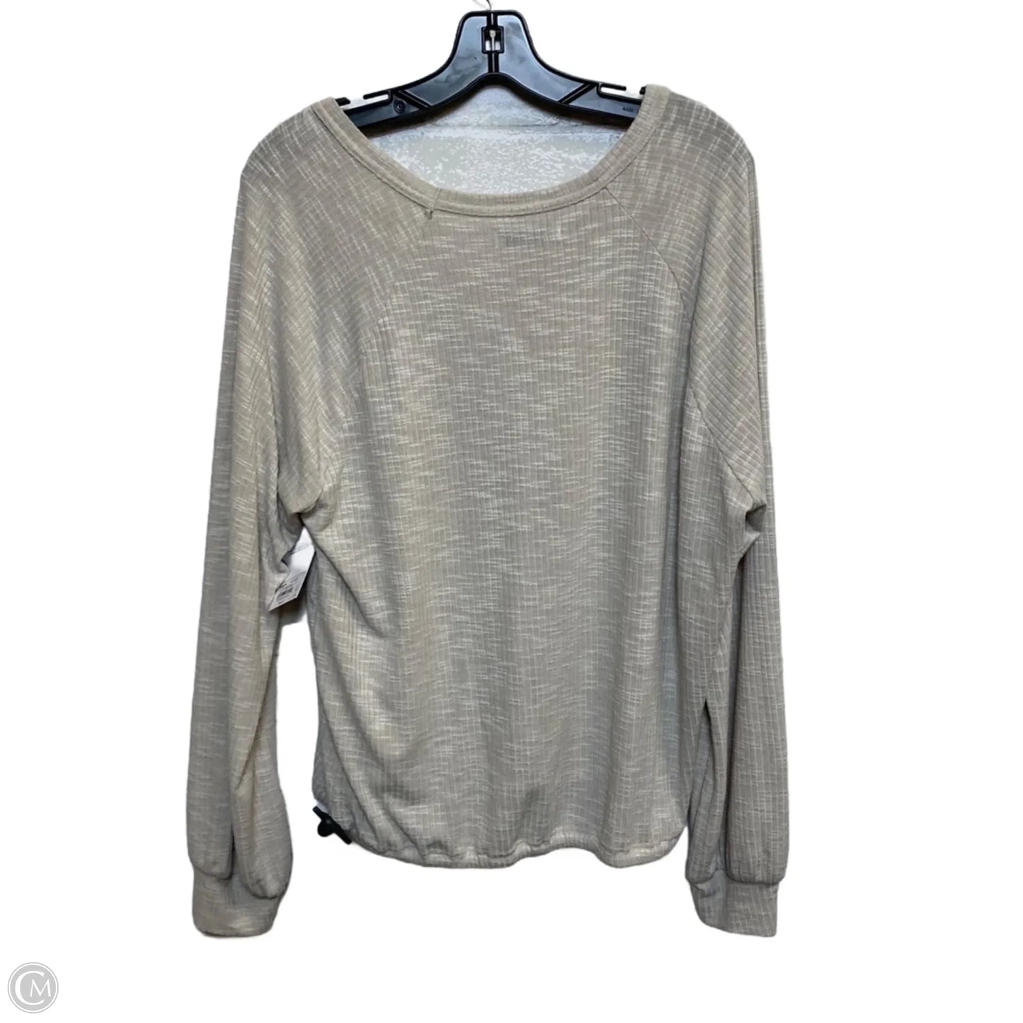 Top Long Sleeve By Sonoma In Cream, Size: L