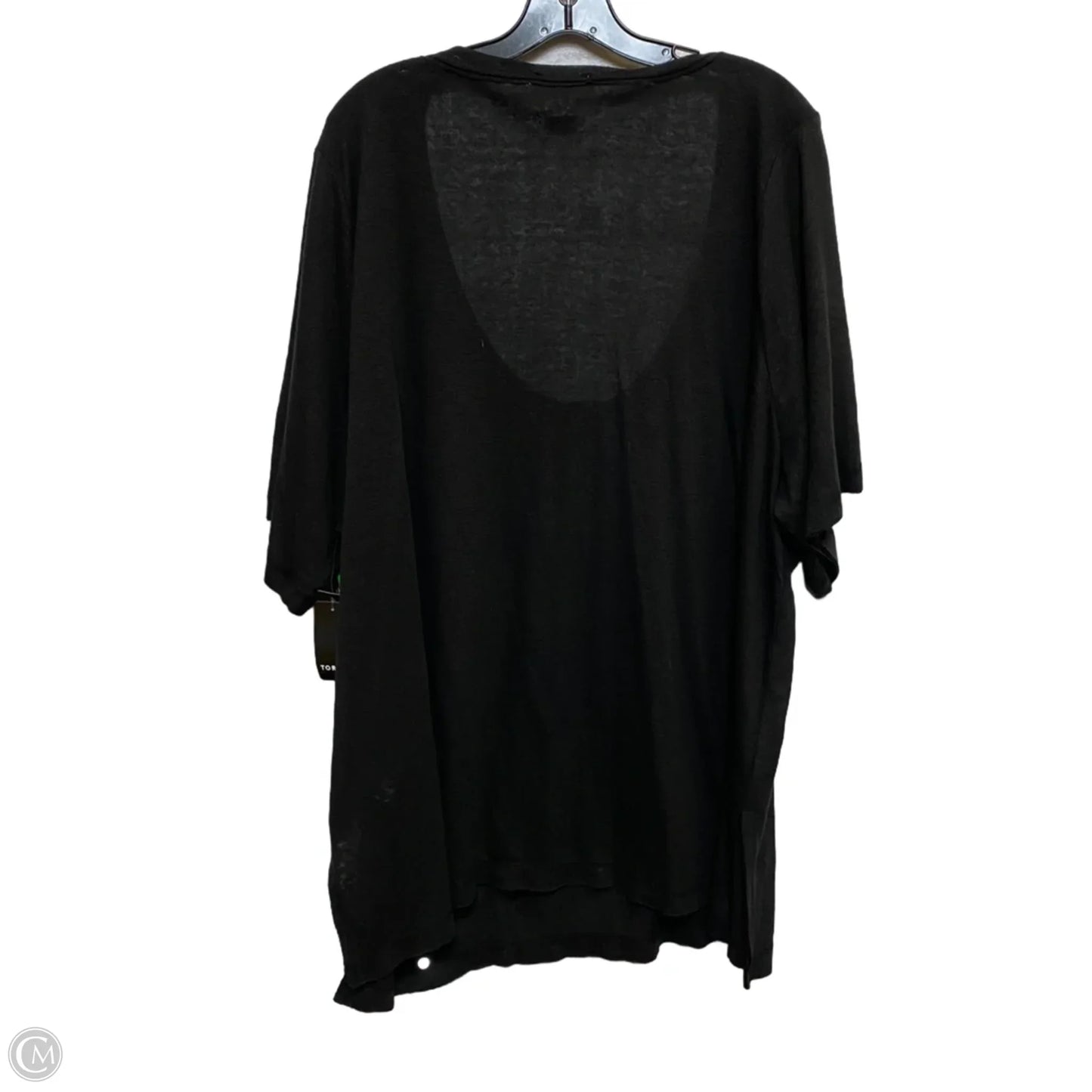 Top Short Sleeve By Torrid In Black, Size: 4x