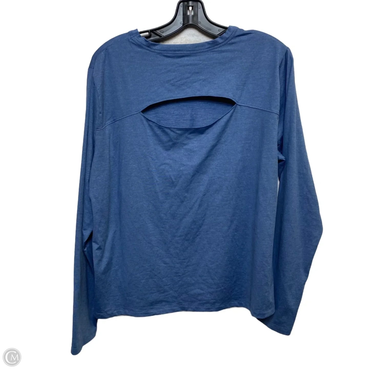 Athletic Top Long Sleeve Crewneck By All In Motion In Blue, Size: Xxl