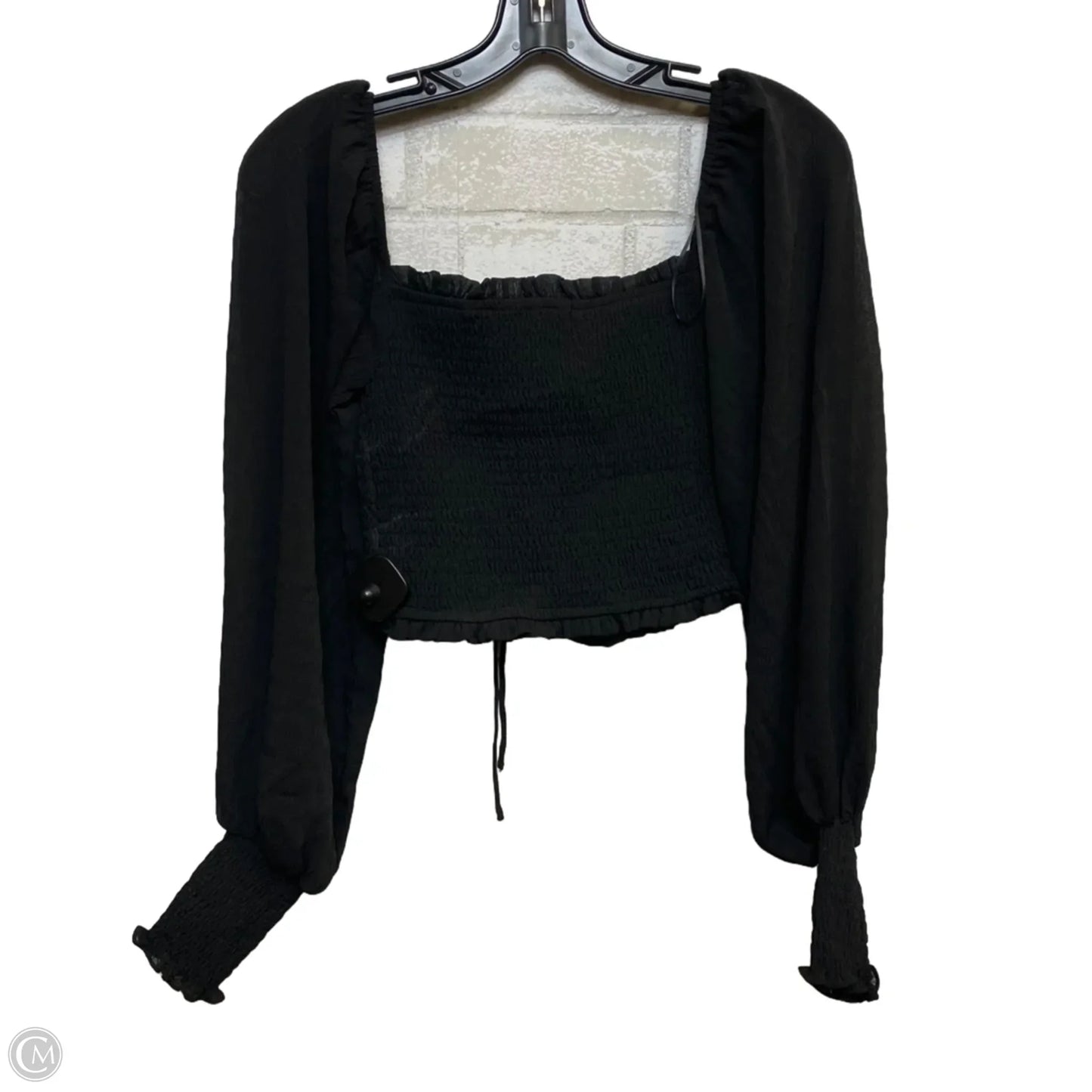 Top Long Sleeve By Fashion Nova In Black, Size: S